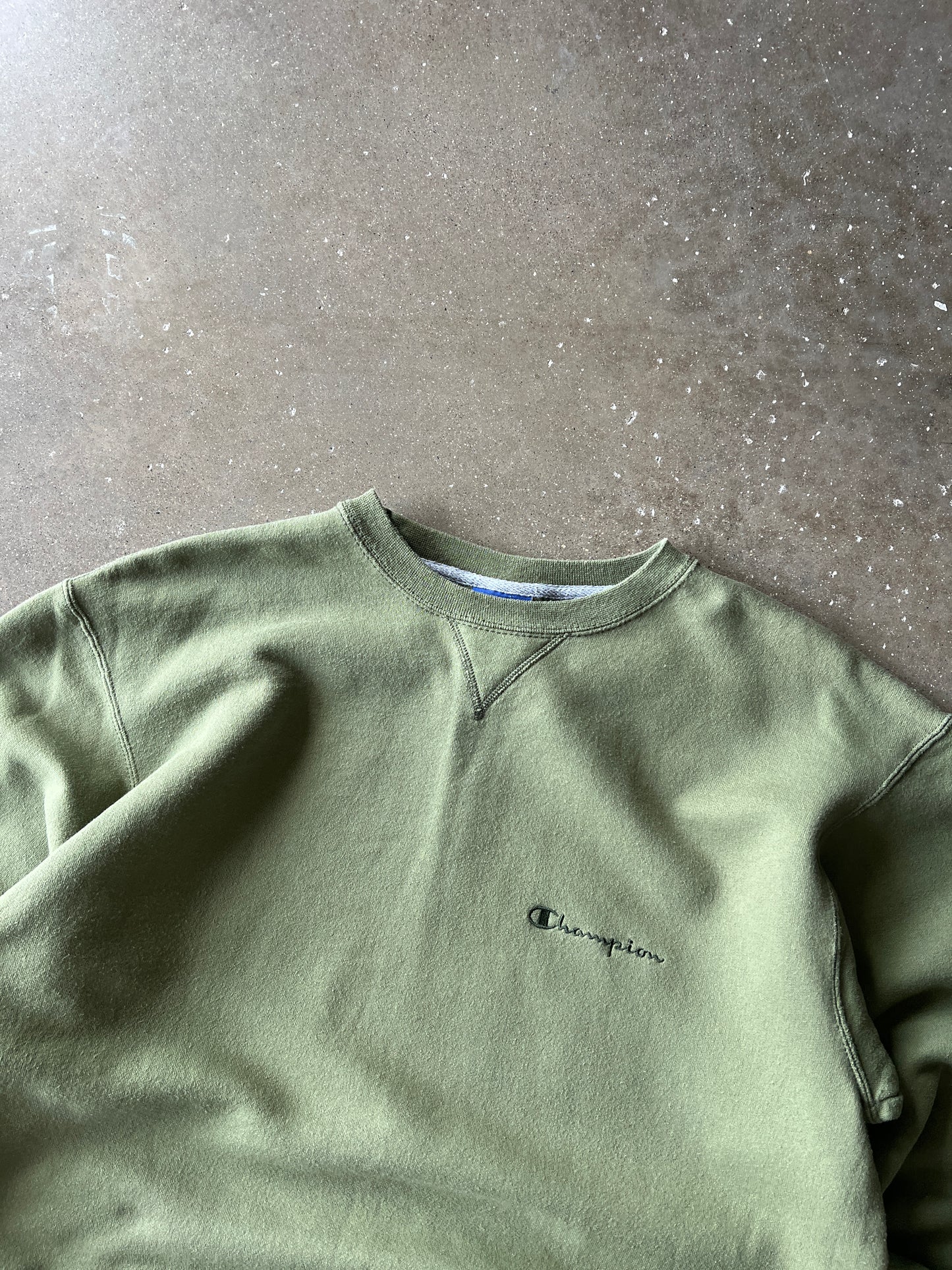 Vintage Green Champion Crew Sweater - M