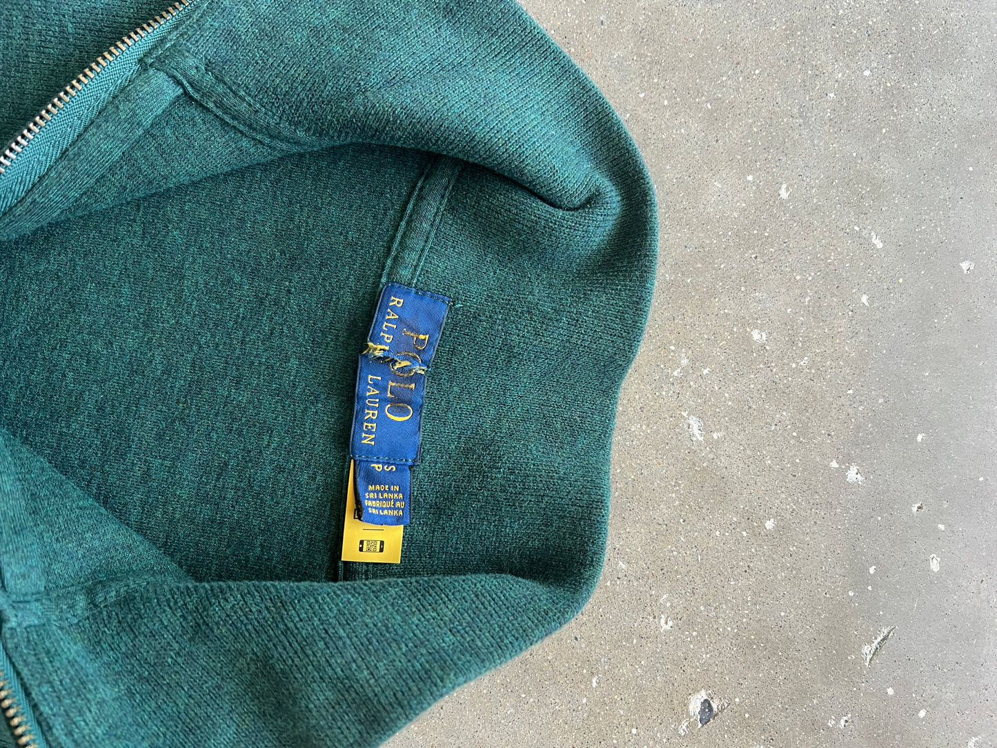 Vintage Green Polo Knit Sweater - S