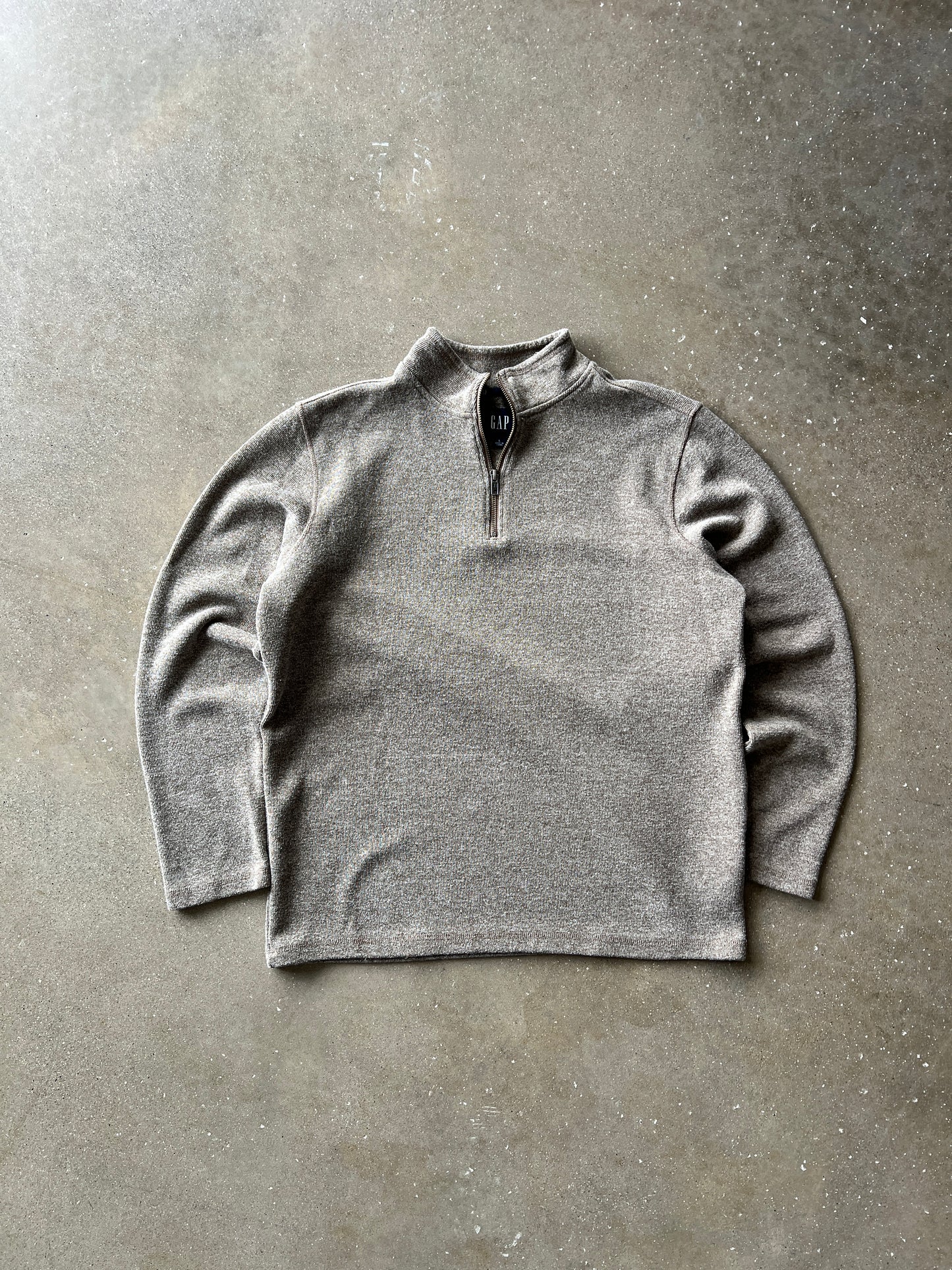 Vintage Heather Grey Gap Quarter Zip - L