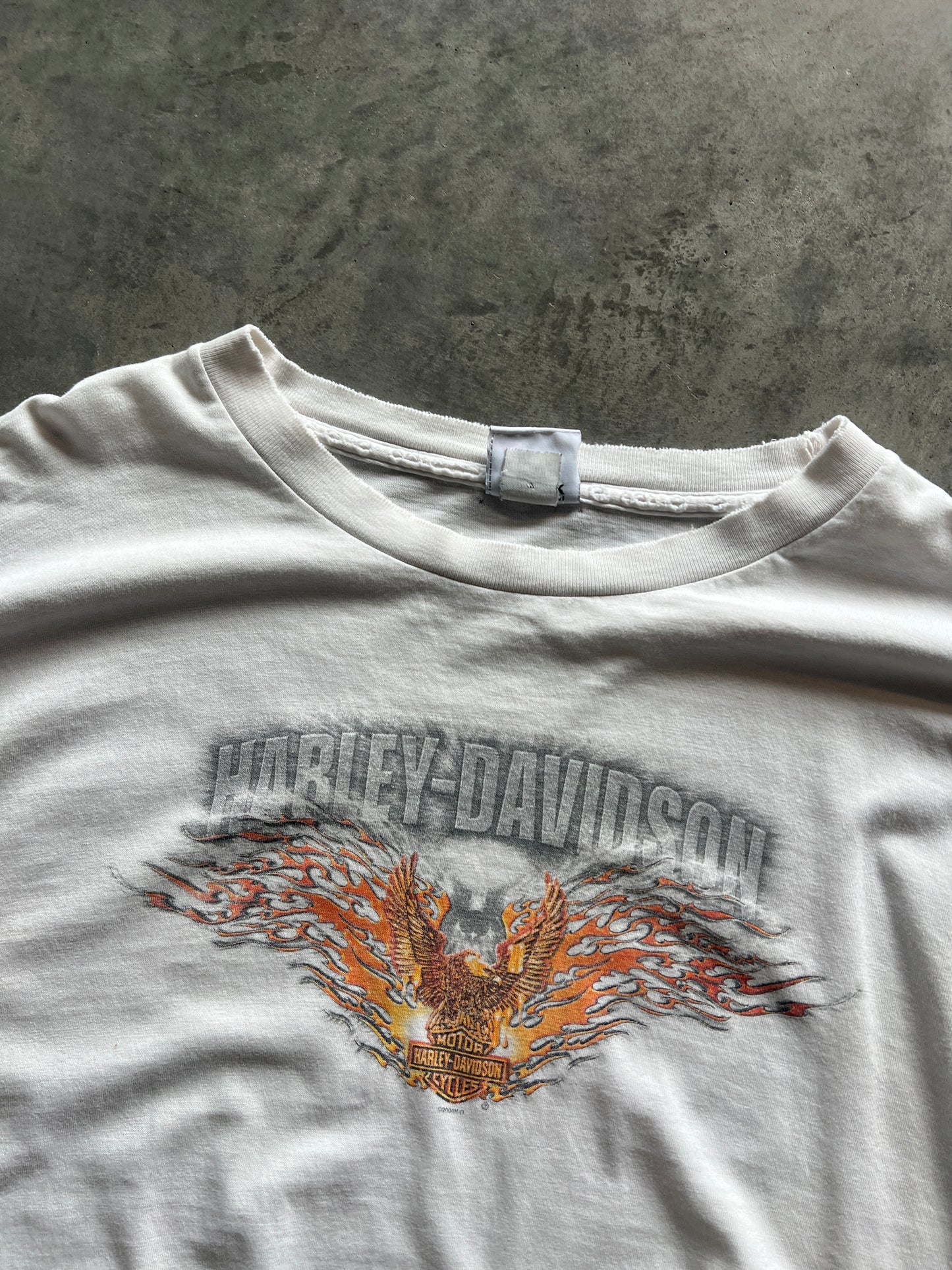 Vintage Faded Harley Davidson Longsleeve Shirt - XXL