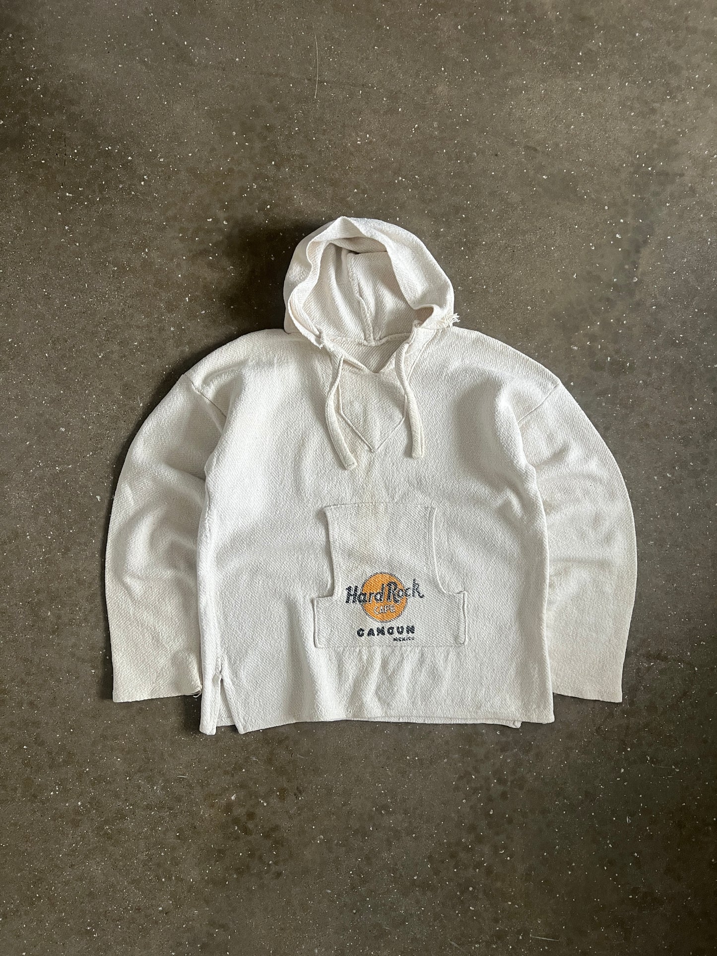 Vintage White Hard Rock Cancun Hoodie - L