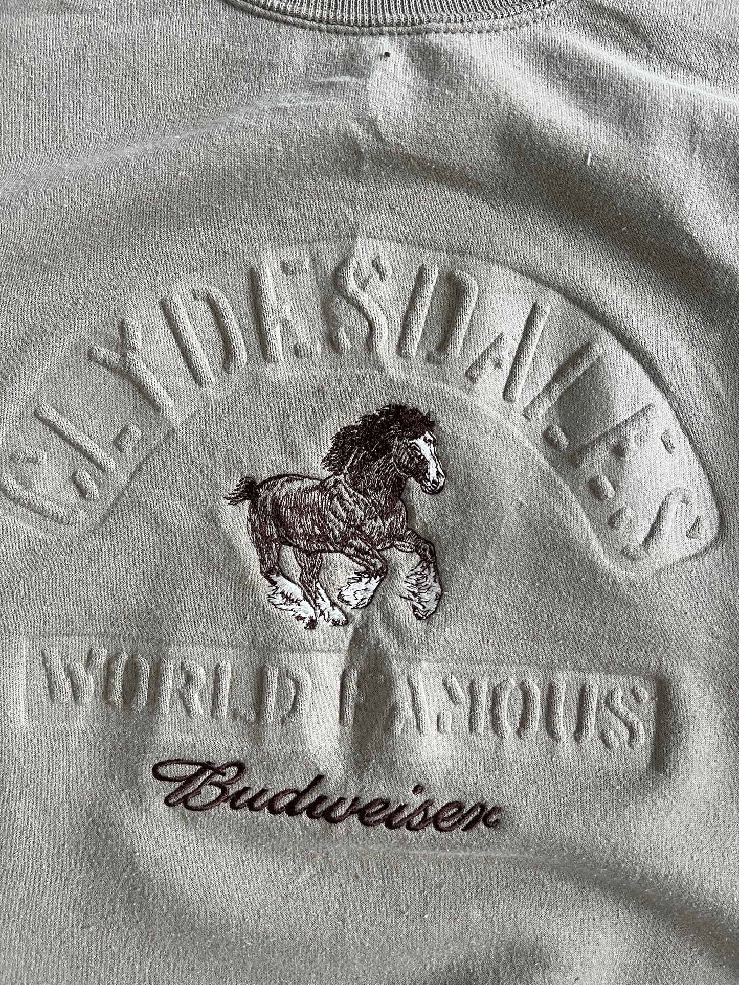 Vintage Tan Budweiser Sweater - XL