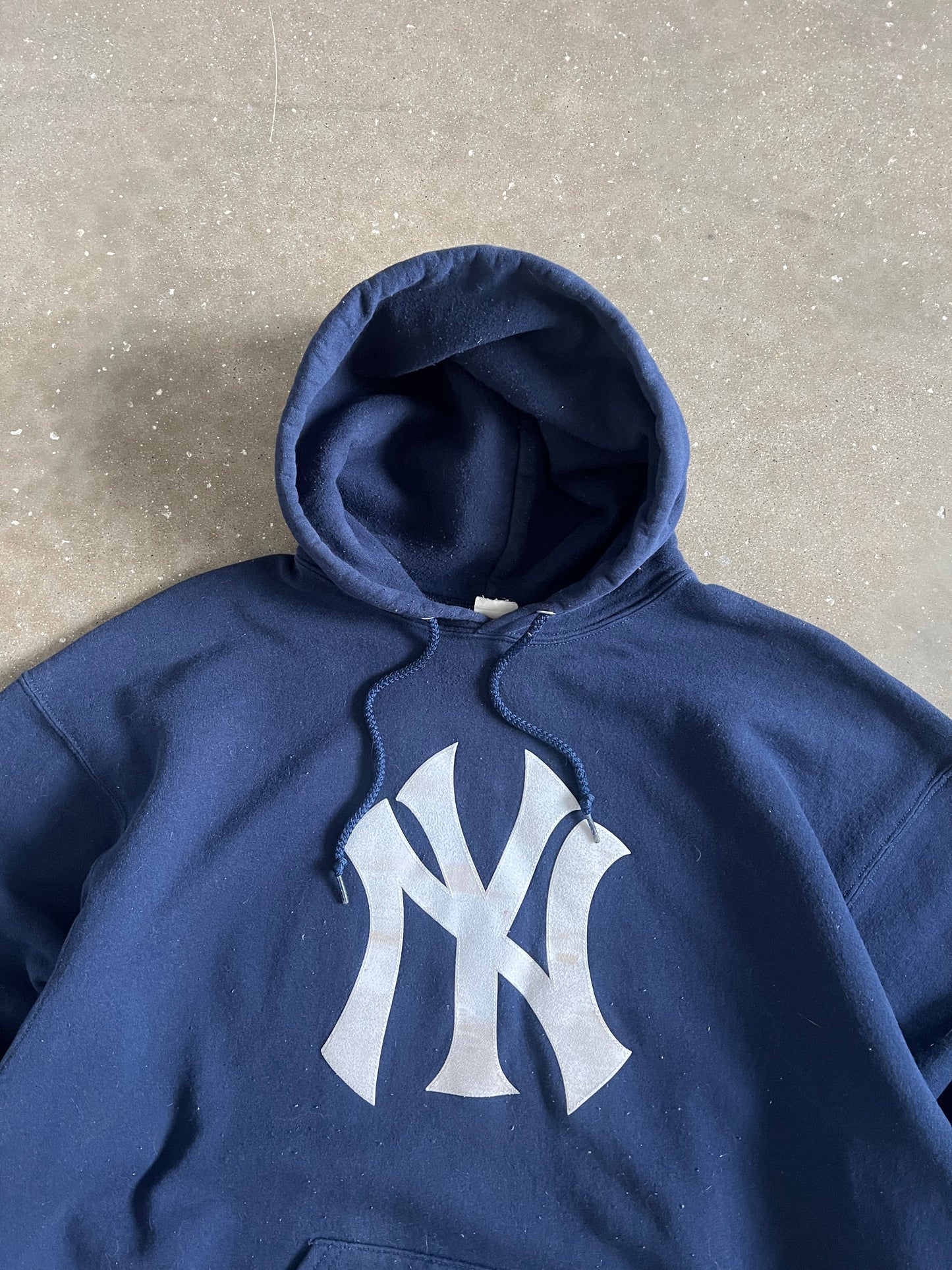 Vintage Blue New York Yankees Hoodie - XL