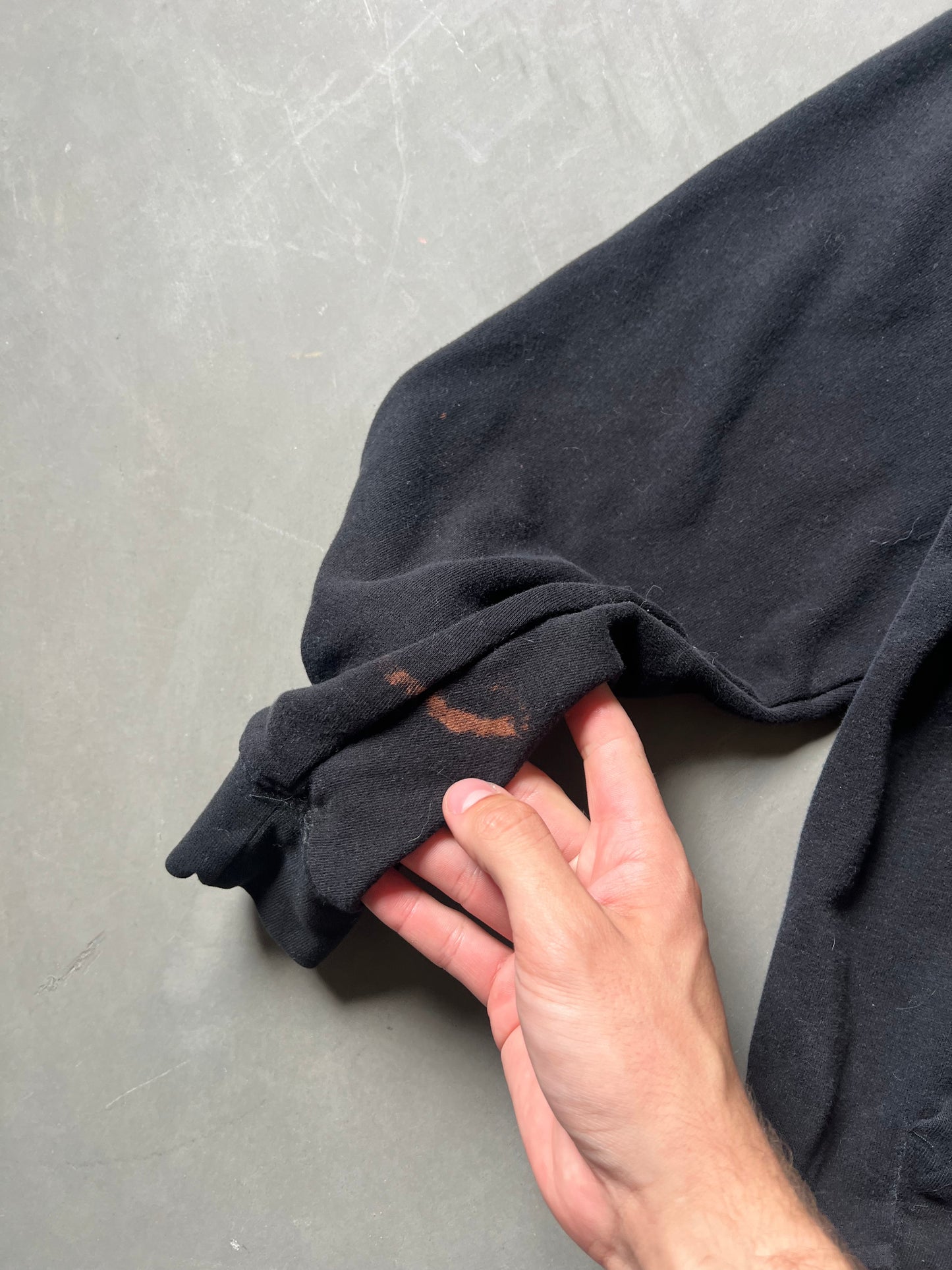 Vintage Black ARMY Spellout Hoodie - XL
