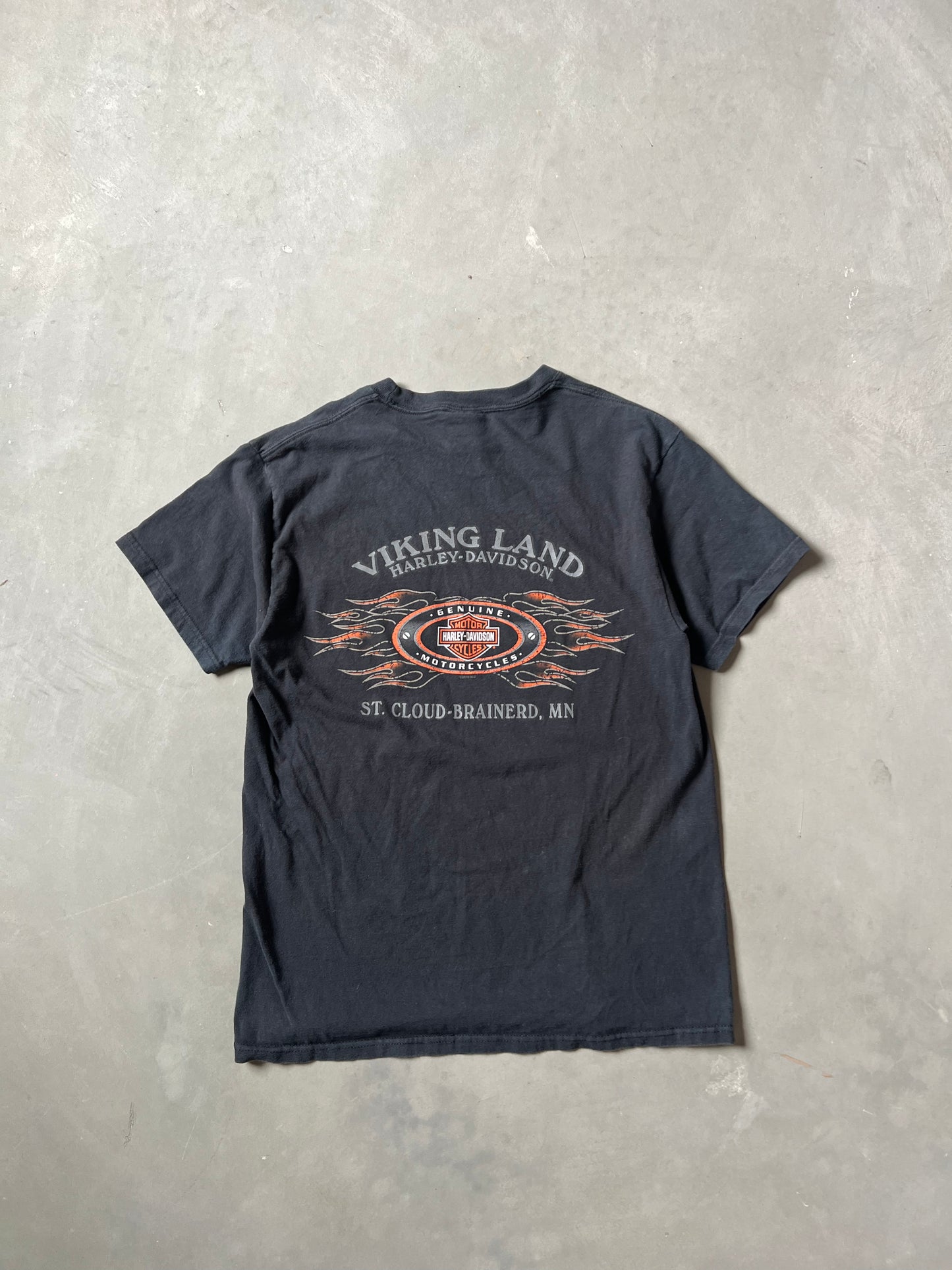 Vintage Black Harley Davidson Shirt - M