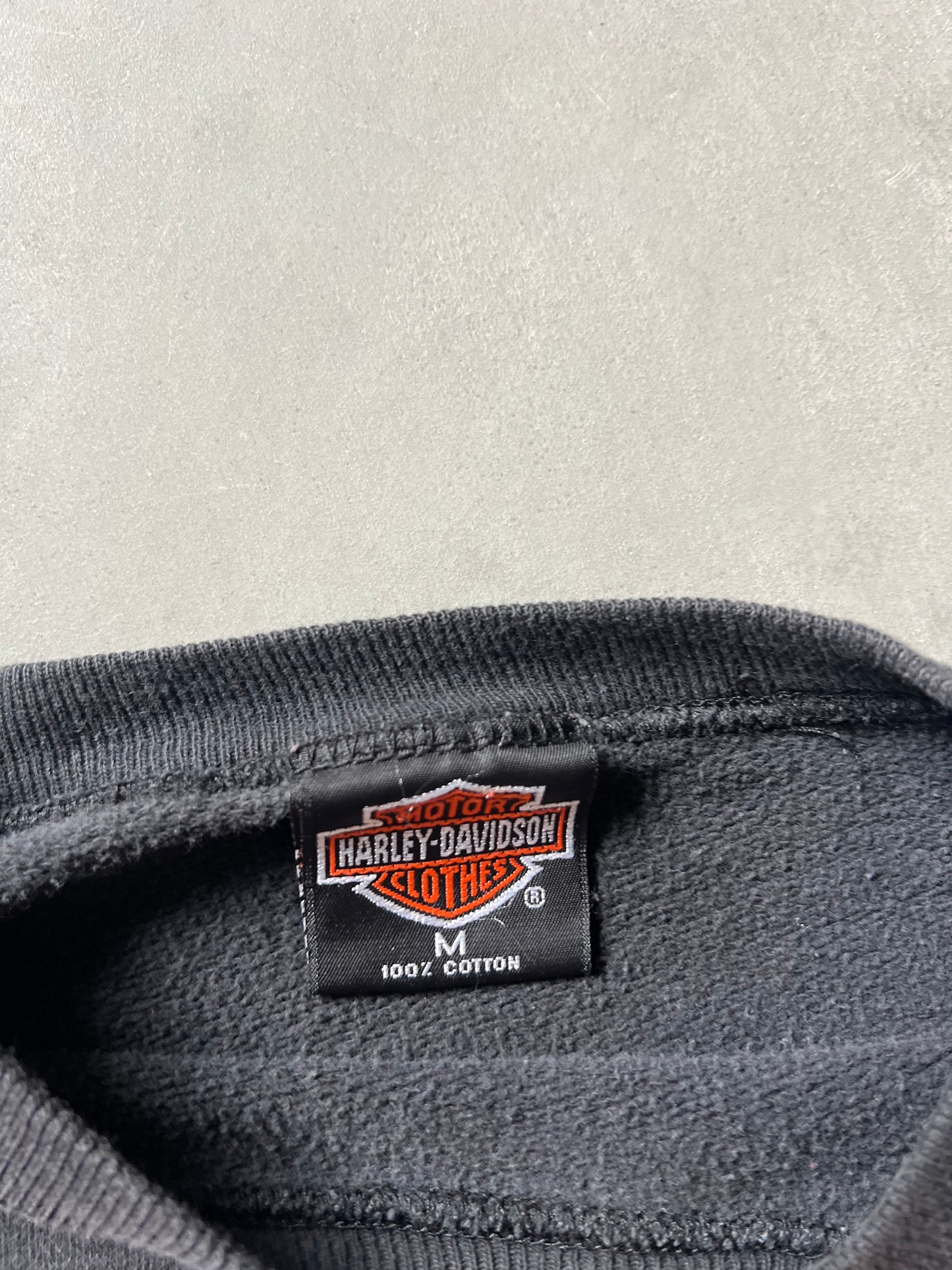 Vintage All American Harley Davidson Taz Crew - M