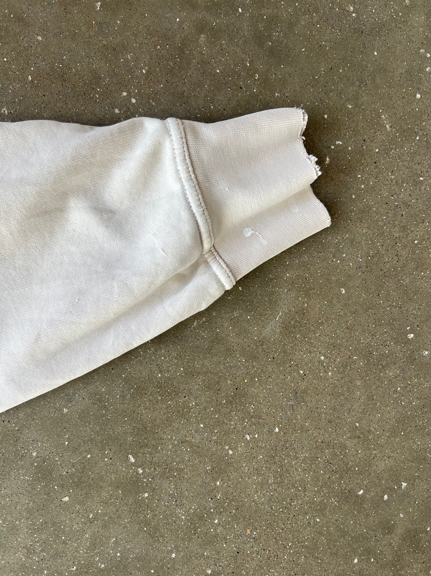 Vintage Cream Nike Spellout Hoodie - L