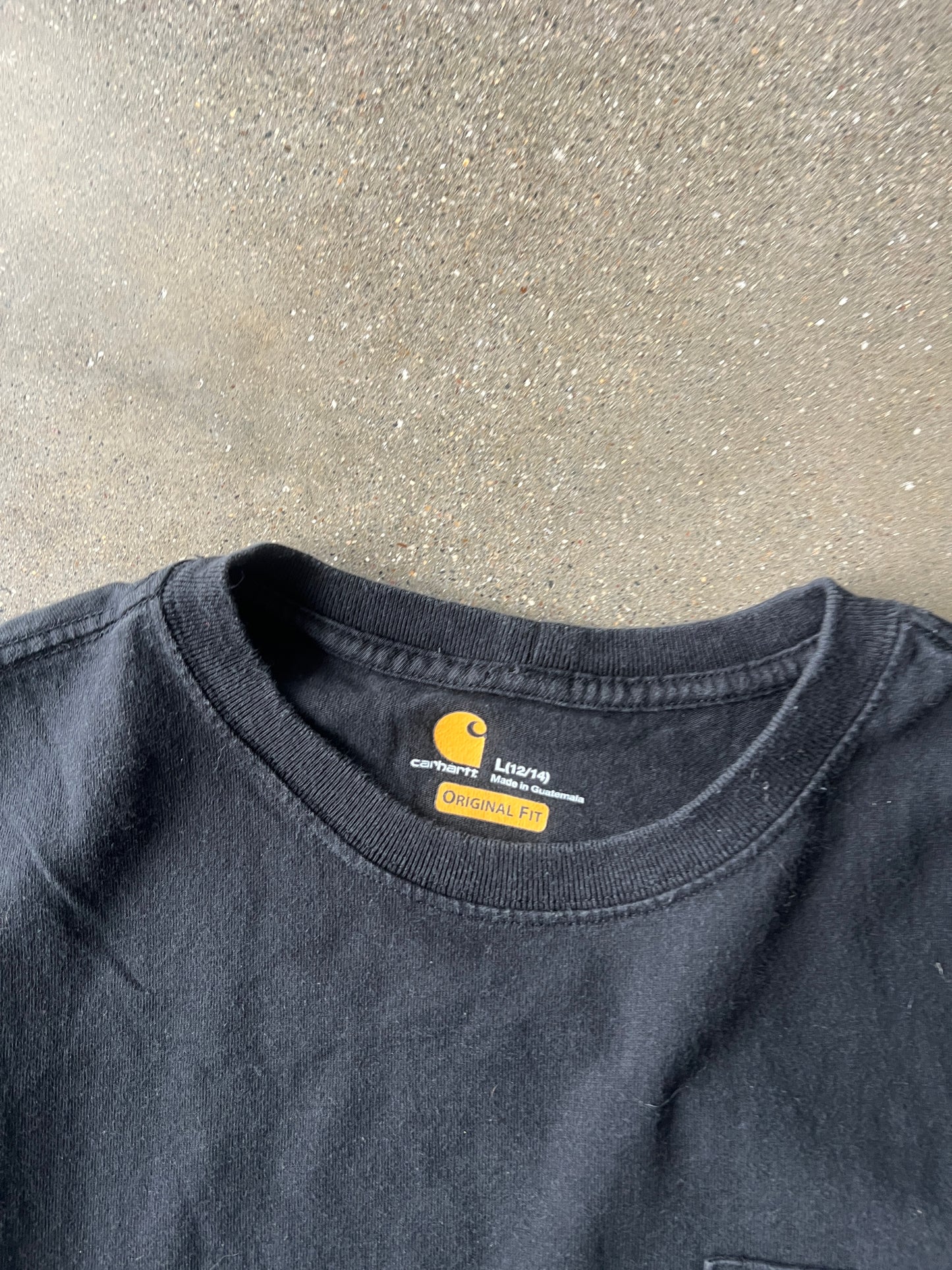 Vintage Black Carhartt Pocket Shirt - YL
