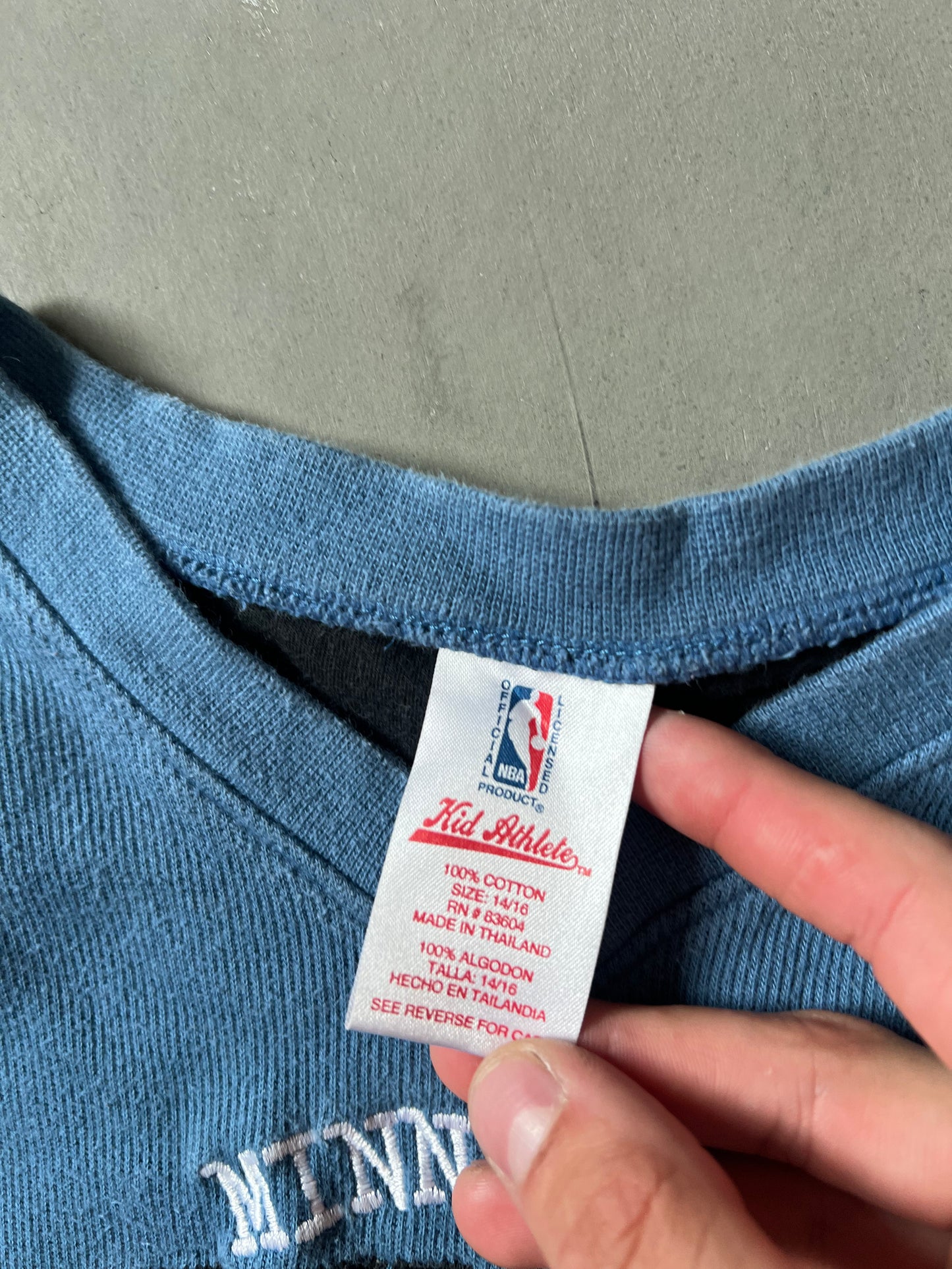 Vintage Blue Minnesota Timberwolves Shirt - XS