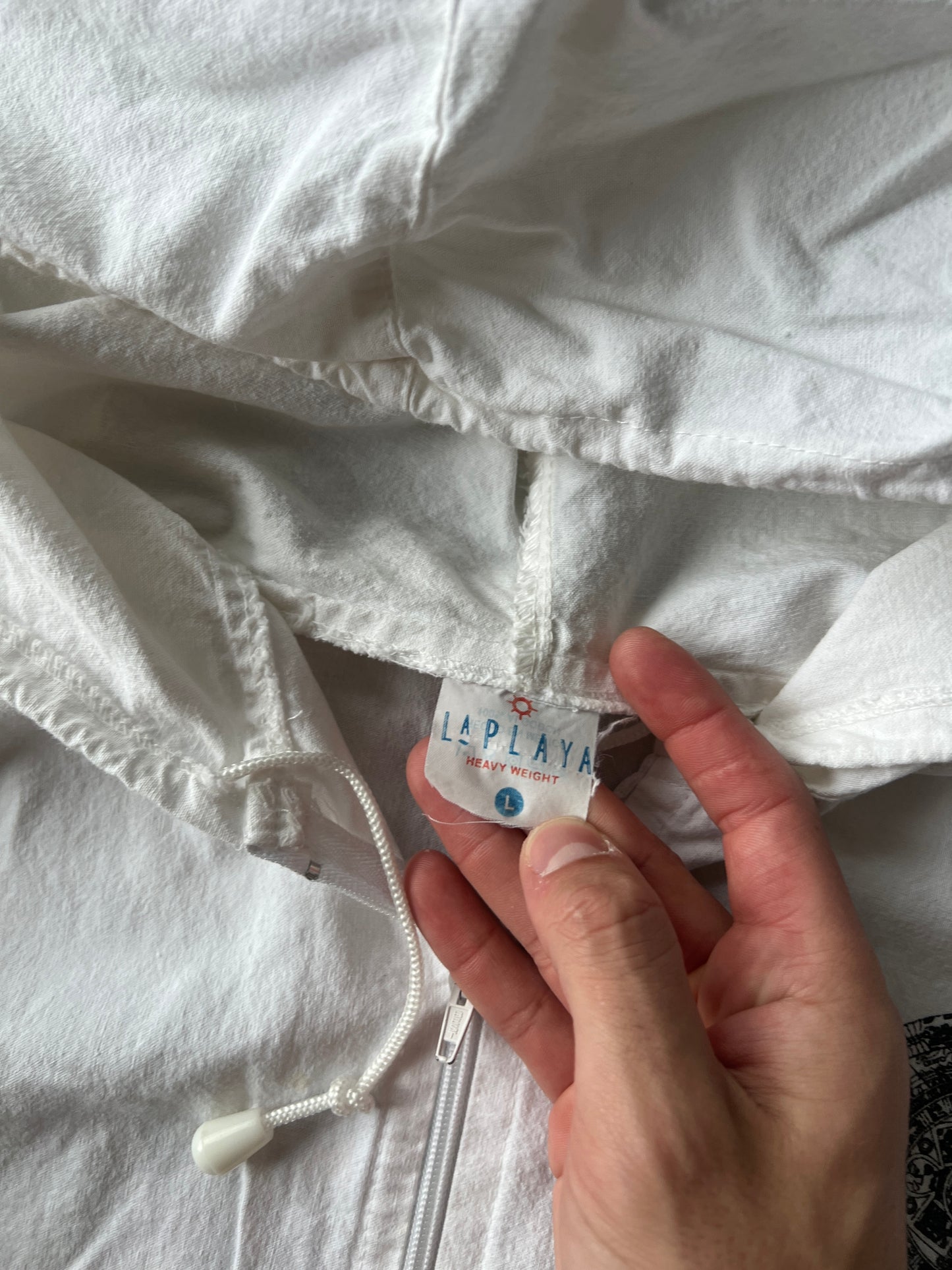 Vintage White New Mexico Hoodie Jacket - L