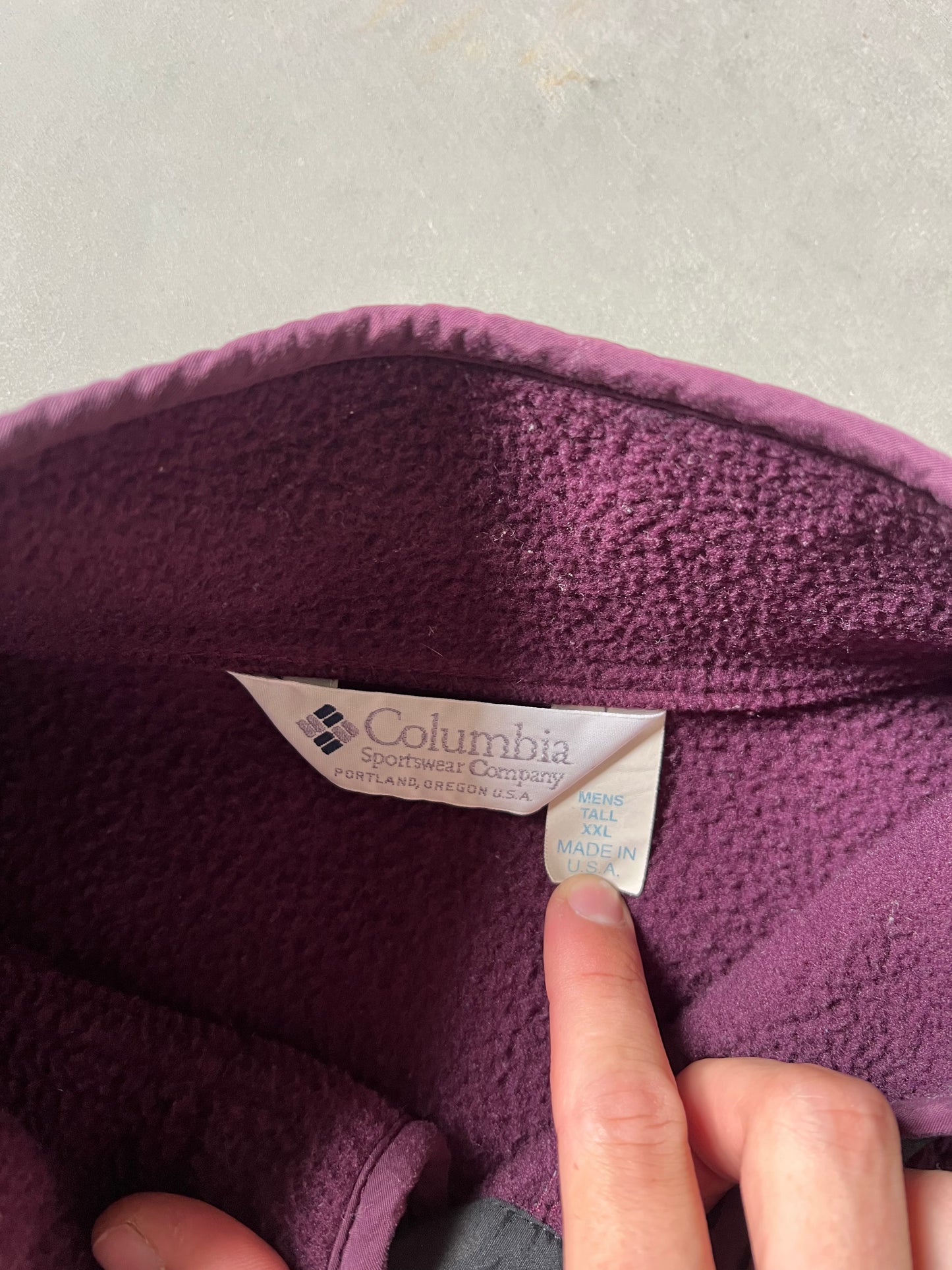 Vintage Maroon Columbia Fleece - XXL