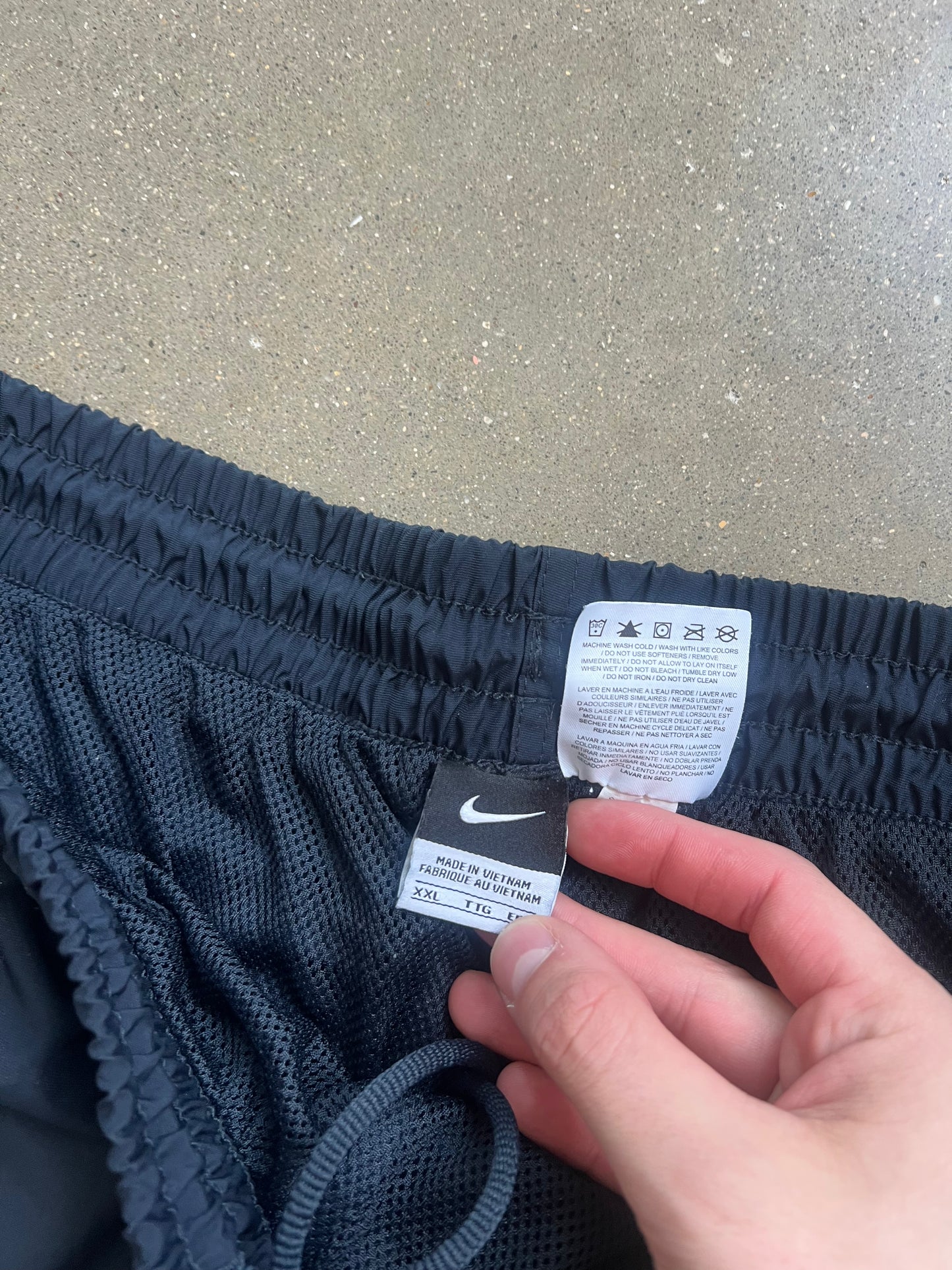 Vintage Navy Blue Nike Track Pants - XXL