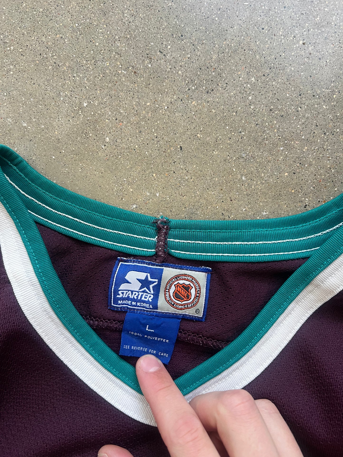 Vintage Mighty Ducks Starter Hockey Jersey - L