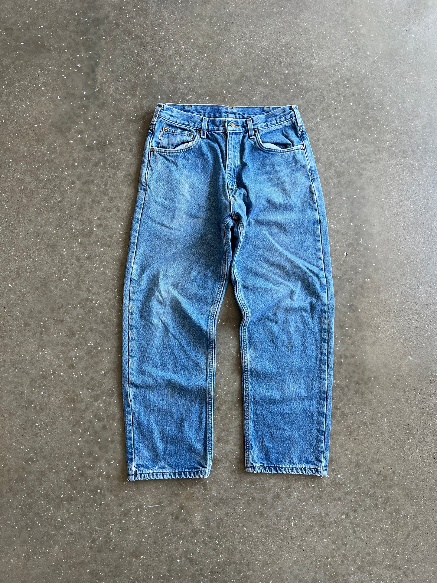 Vintage Denim Blue Carhartt Carpenter Pants - 33x30
