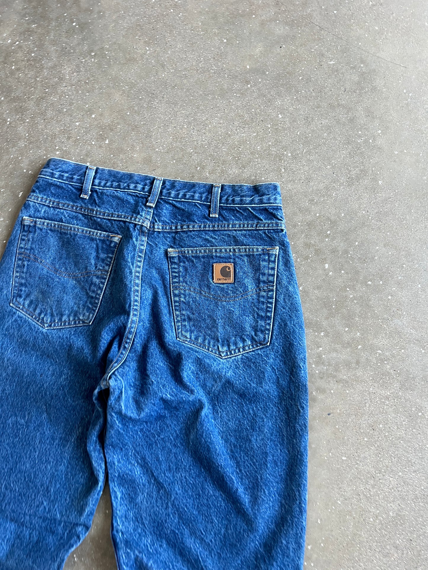 Vintage Blue Carhartt Carpenter Pants - 33x34