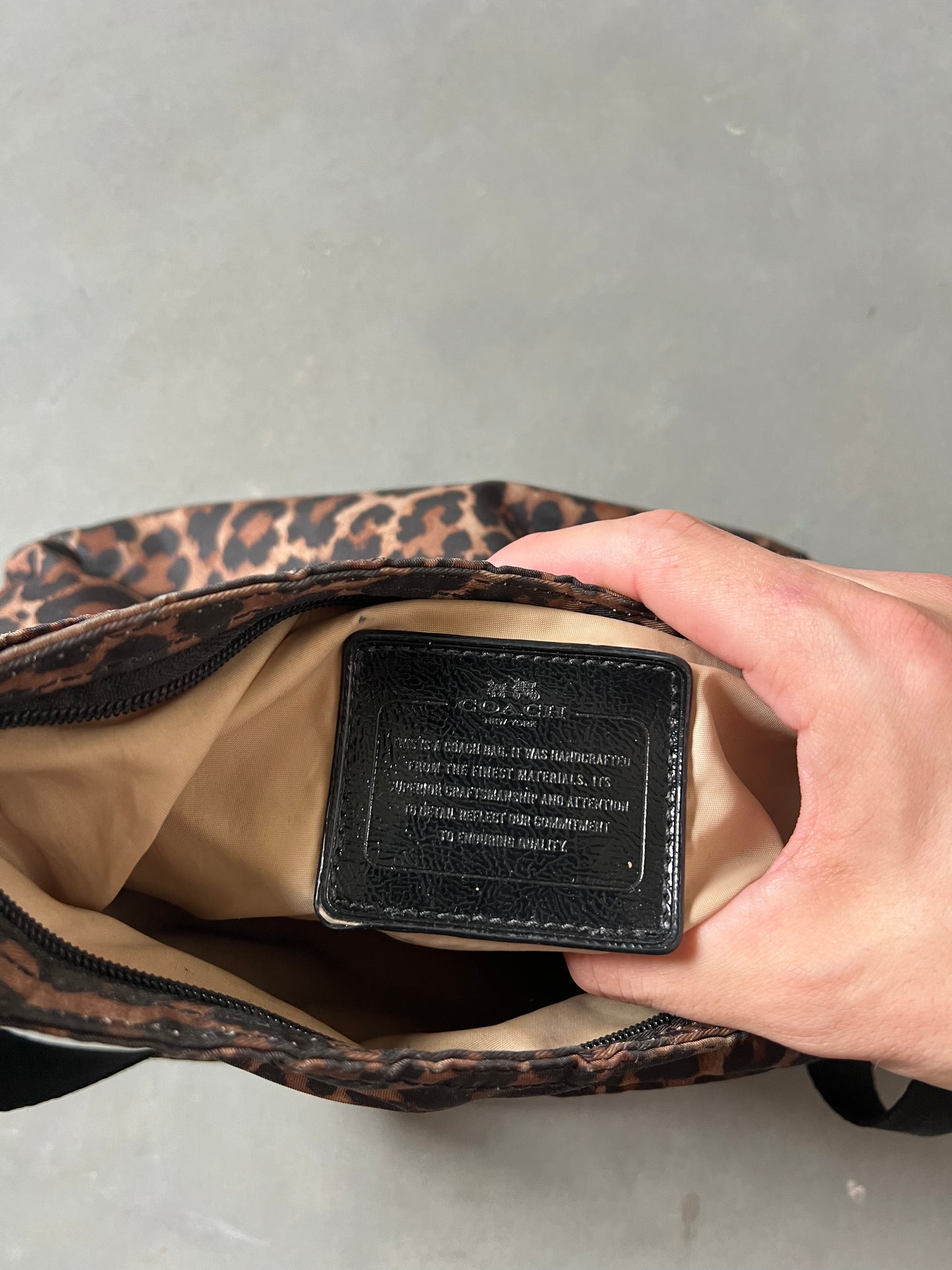 Vintage Leopard Print Coach HandBag