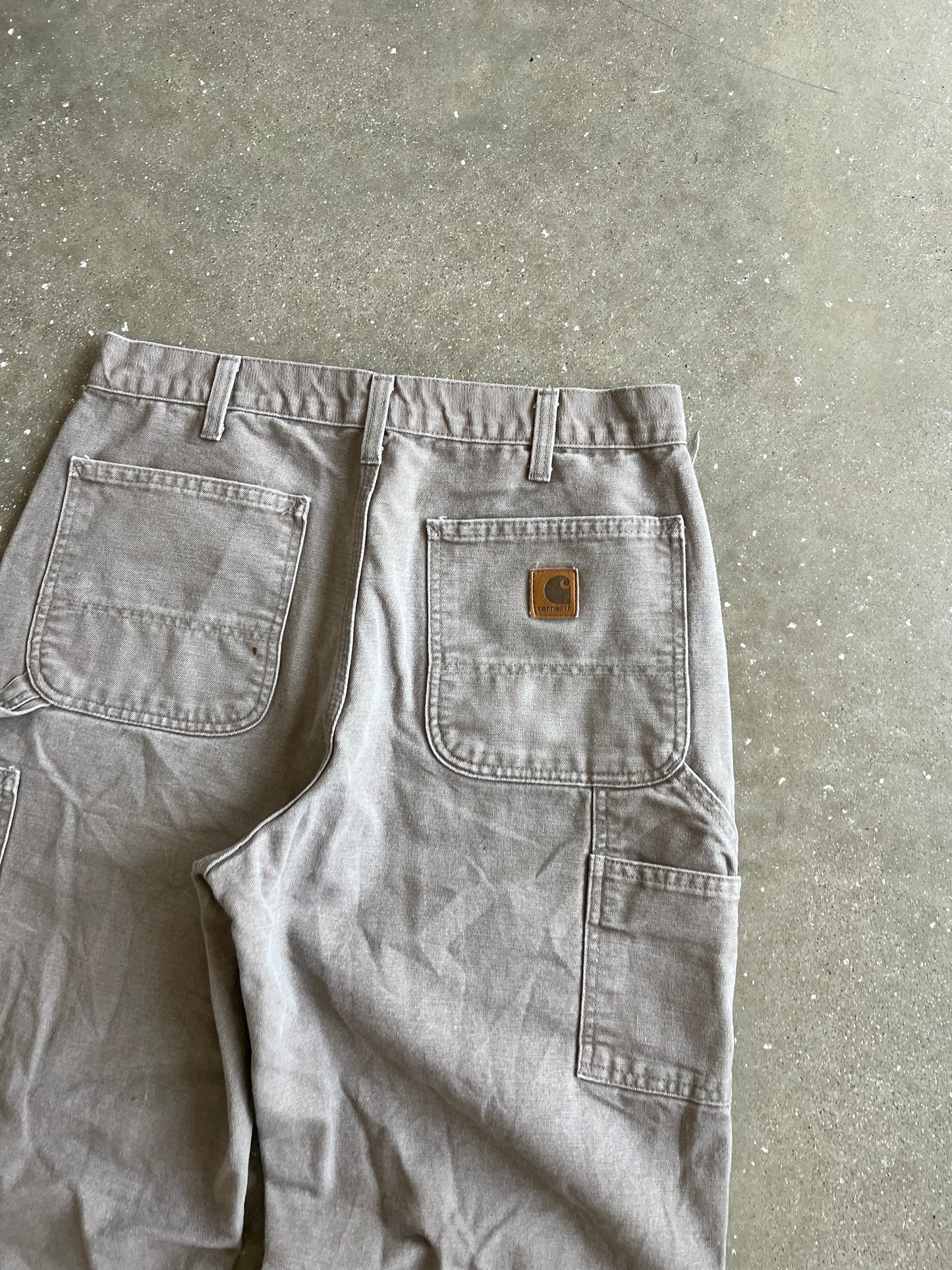 Vintage Cream Carhartt Carpenter Pants - 32x34