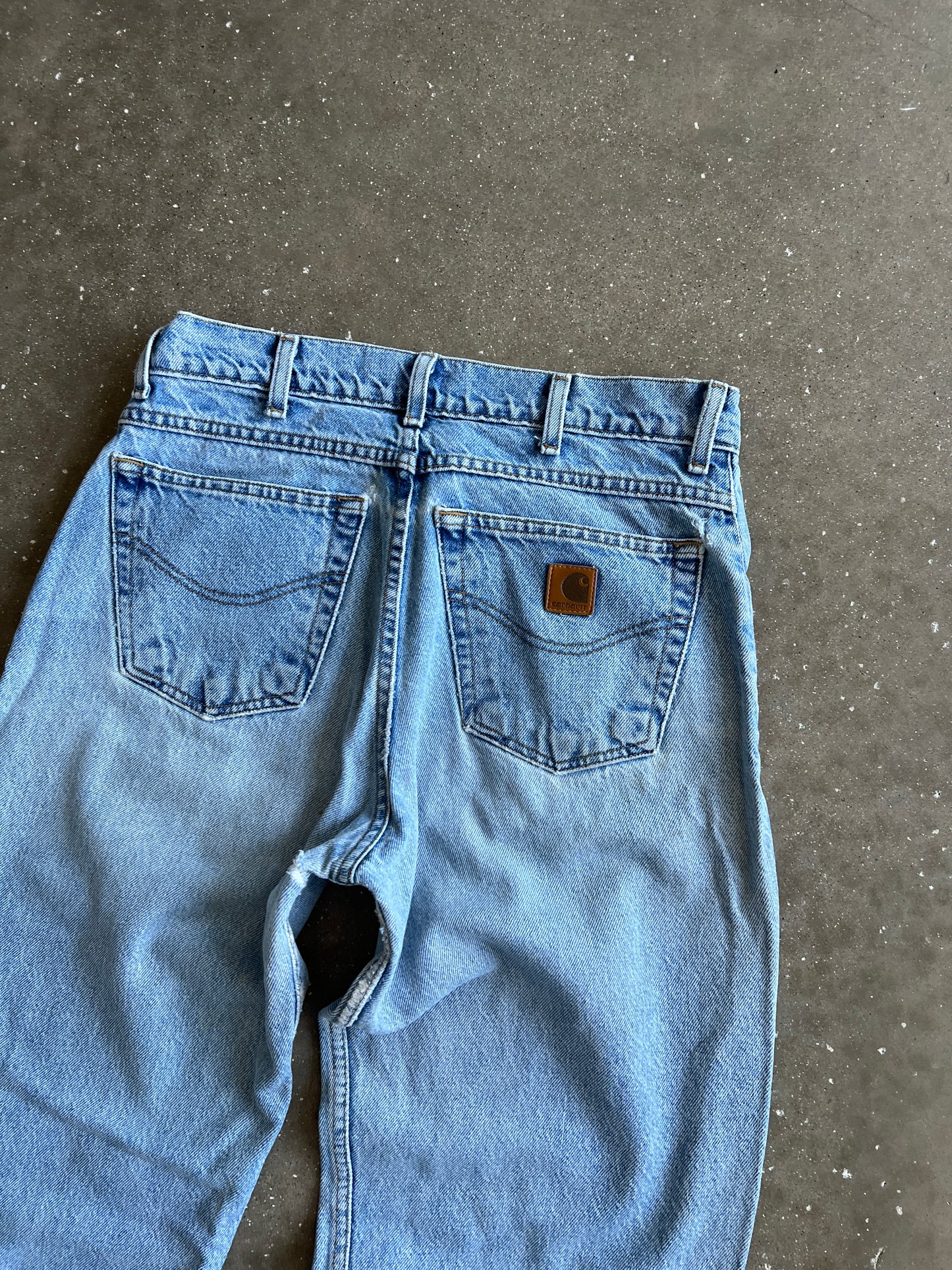 Vintage Denim Blue Carhartt Pants - 32x32