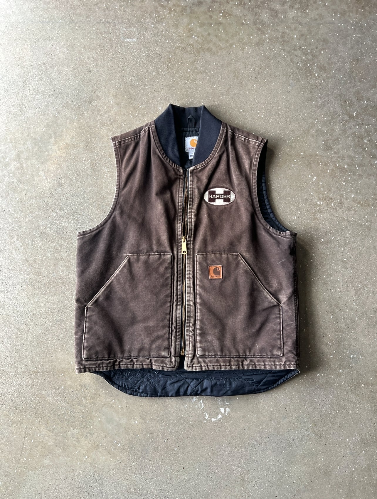 Vintage Faded Brown Carhartt Vest - M