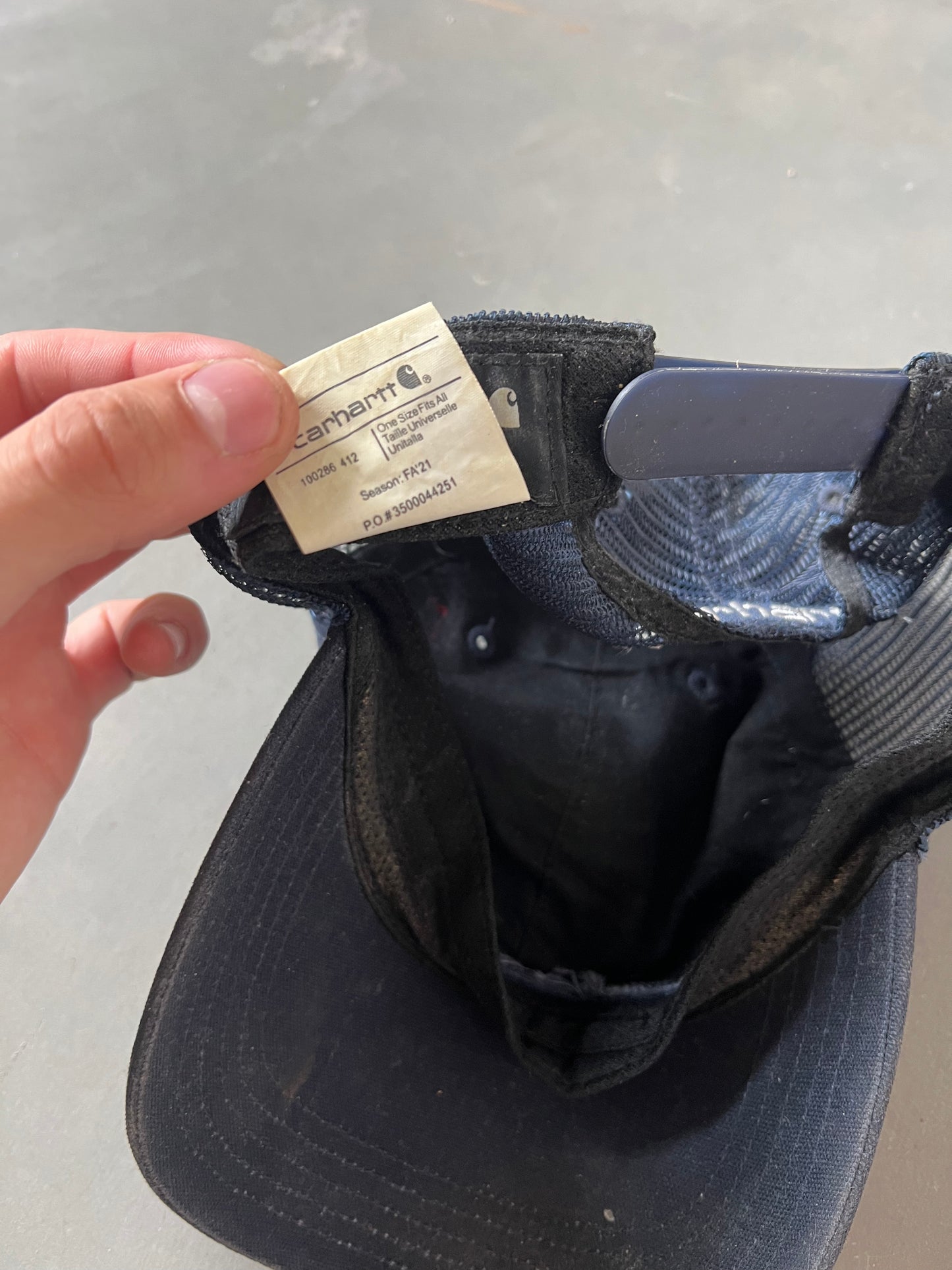 Vintage Dark Navy Carhartt Logo Hat