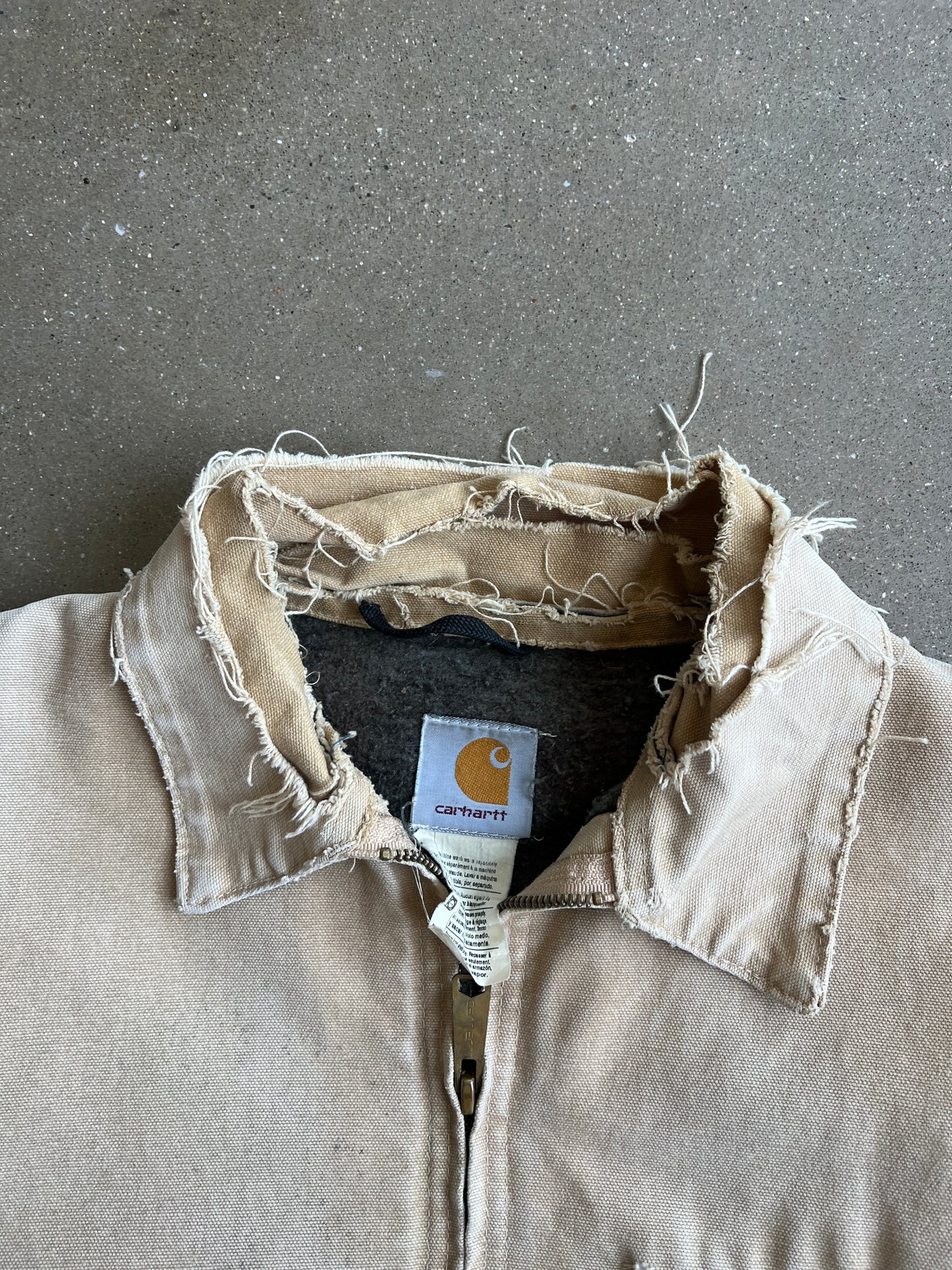 Vintage Faded Tan Carhartt Detroit Jacket - XL