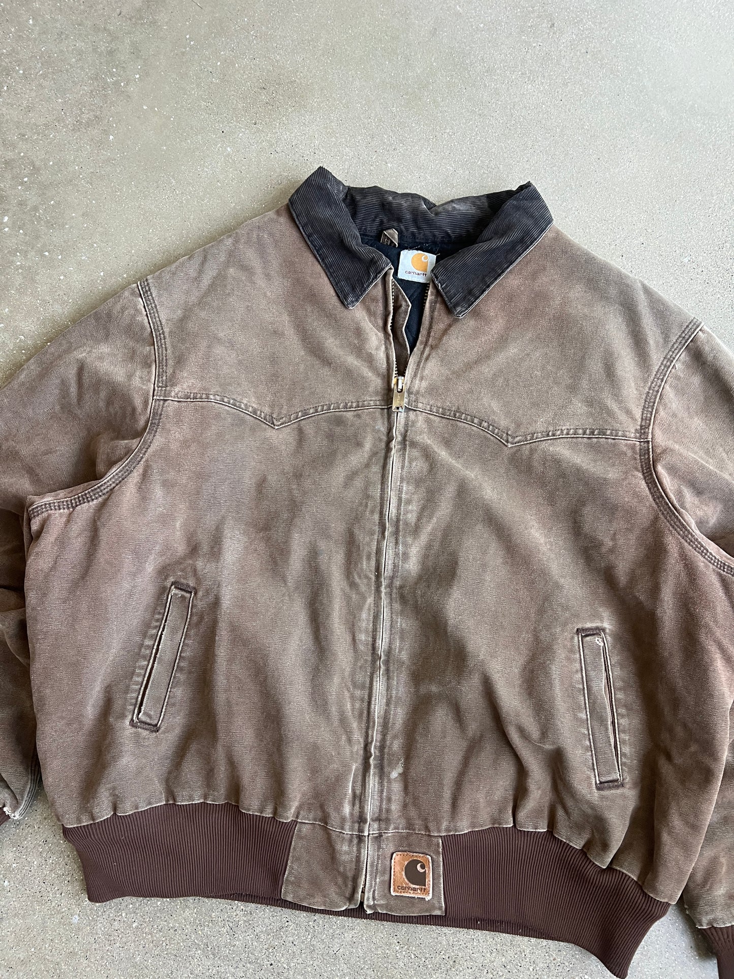 Vintage Faded Brown Fanta Fe Carhartt Jacket - XL