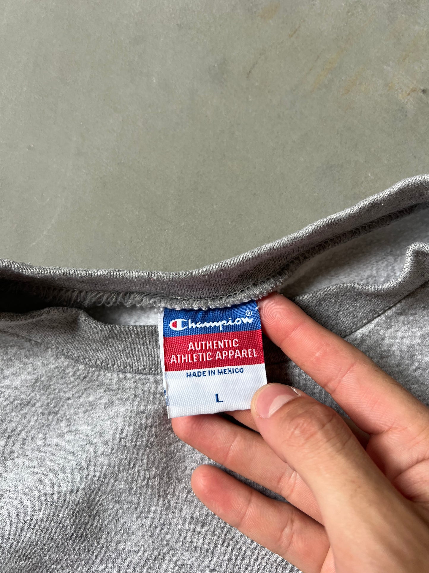Vintage Grey Air Force Champion Crew - L