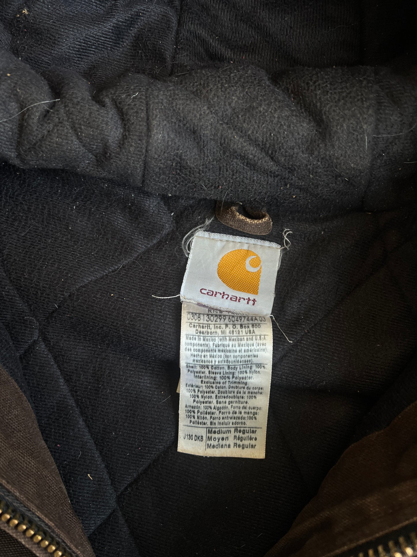 Vintage Dark Brown Carhartt Jacket - M