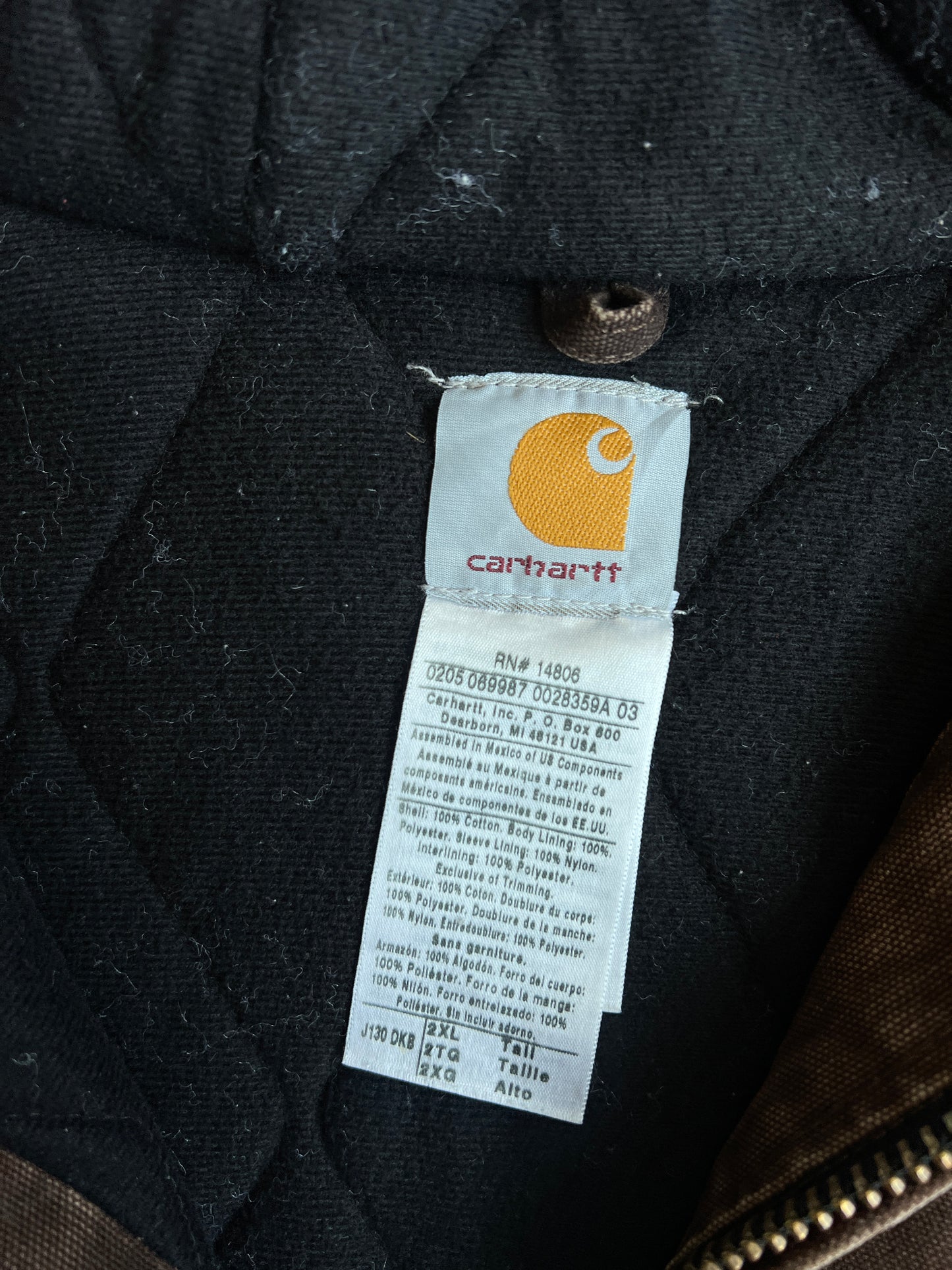 Vintage Faded Brown Carhartt Jacket - 2XLT