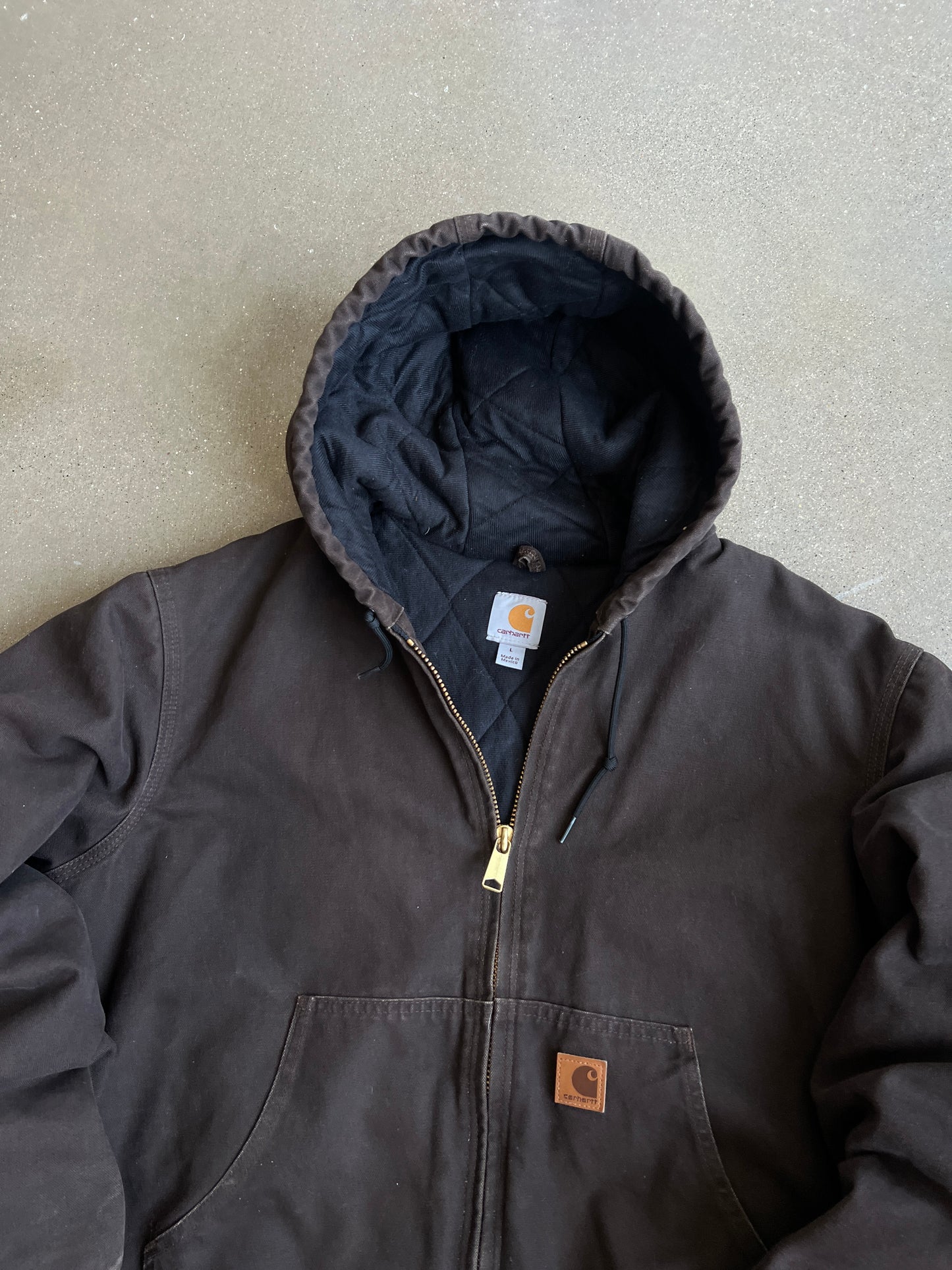 Vintage Dark Brown Carhartt Jacket - L