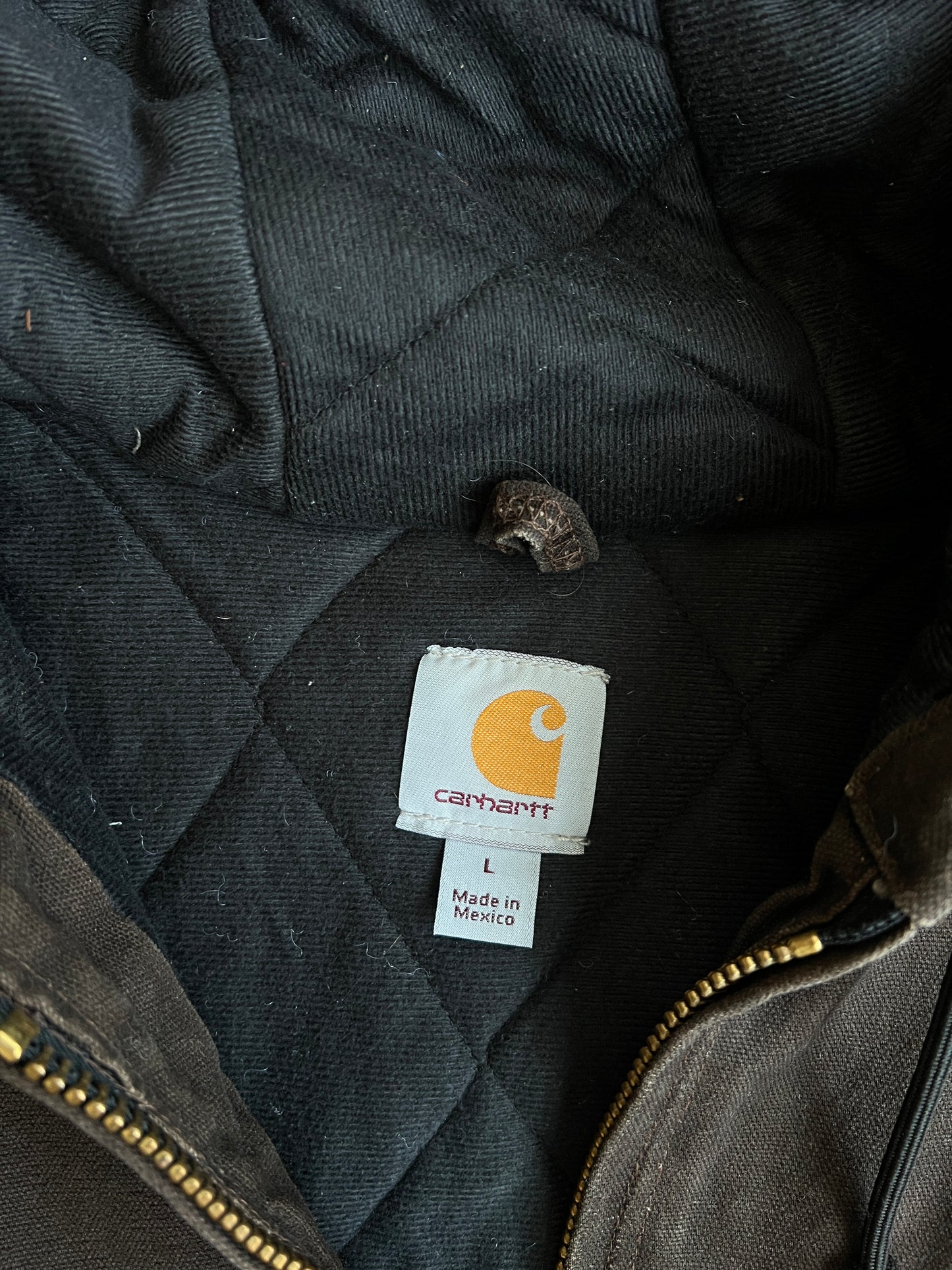 Vintage Dark Brown Carhartt Jacket - L