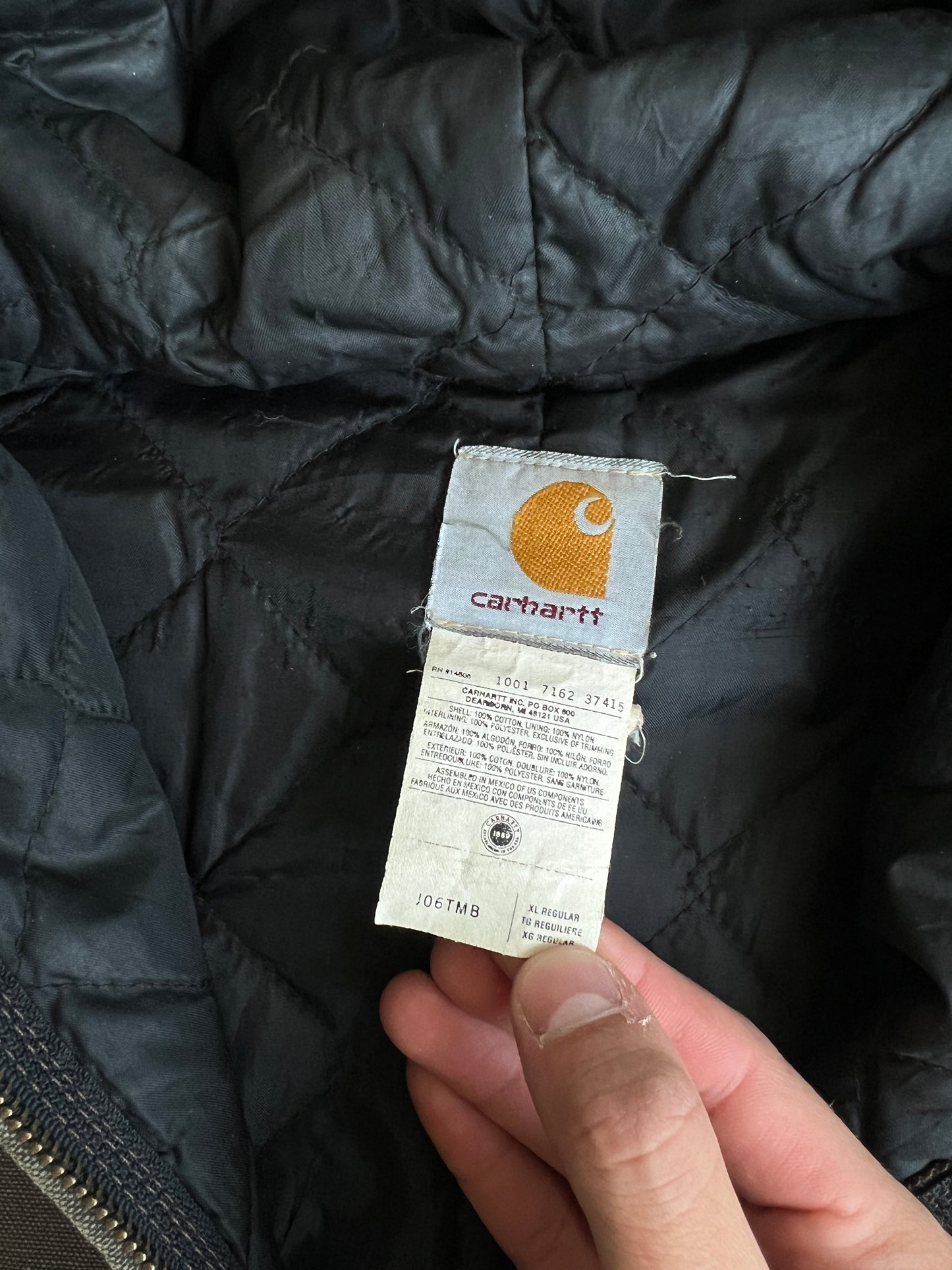 Vintage Mocha Brown Carhartt Jacket - XL