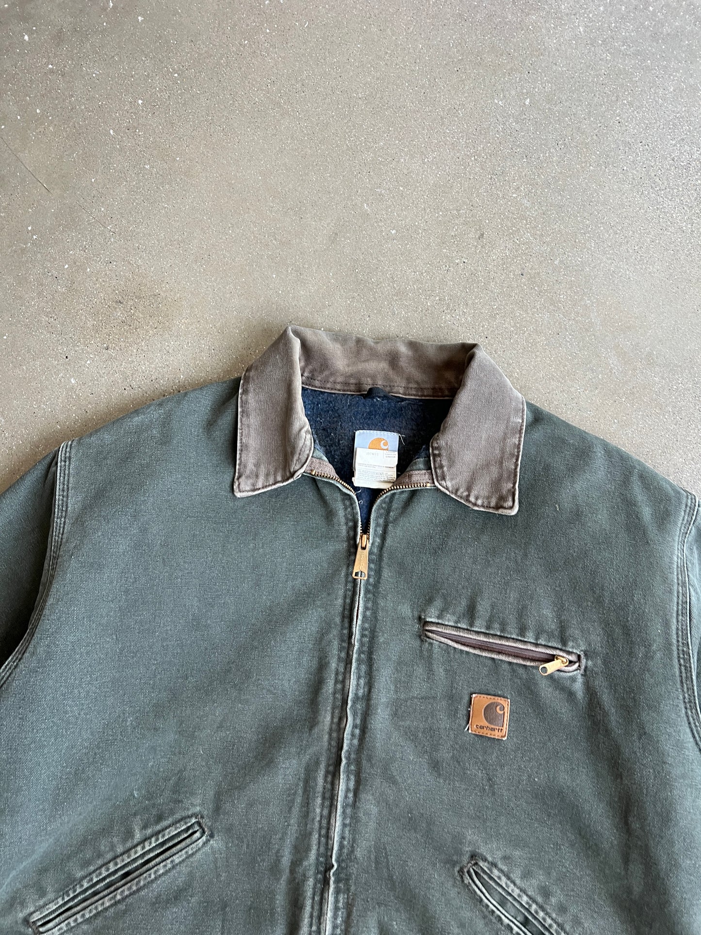 Vintage Moss Green Carhartt Detroit Jacket - XL