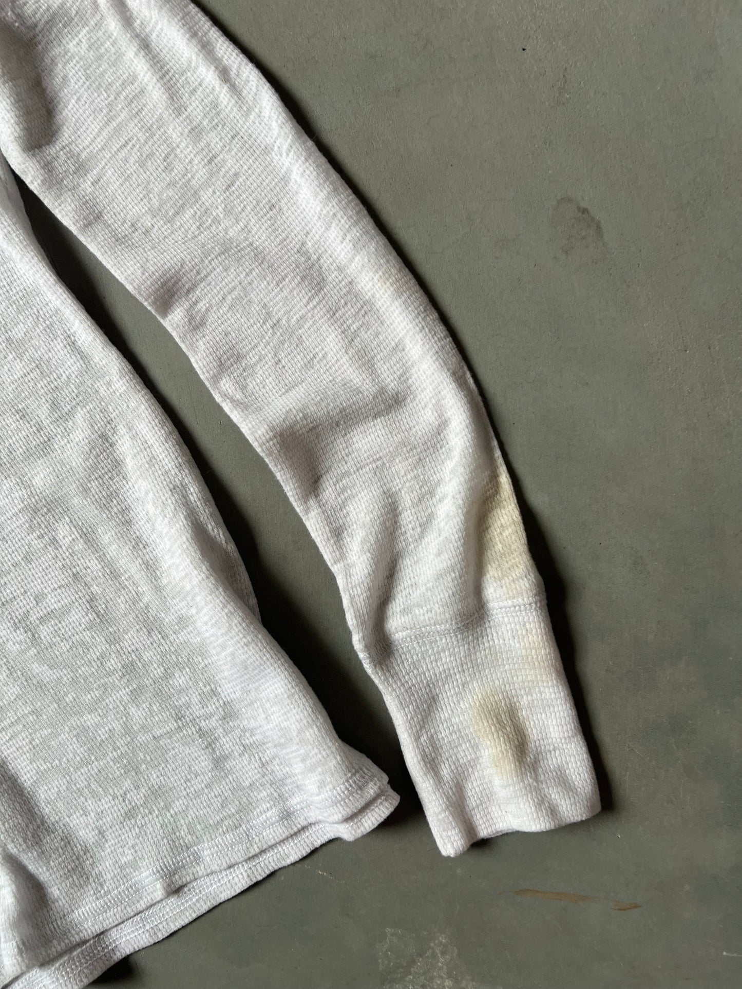 Vintage White Harley Davidson Thermal Shirt - L