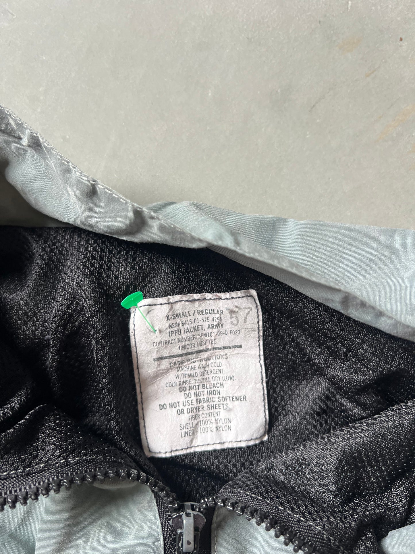 Vintage Grey Arm Zip Up Jacket - S