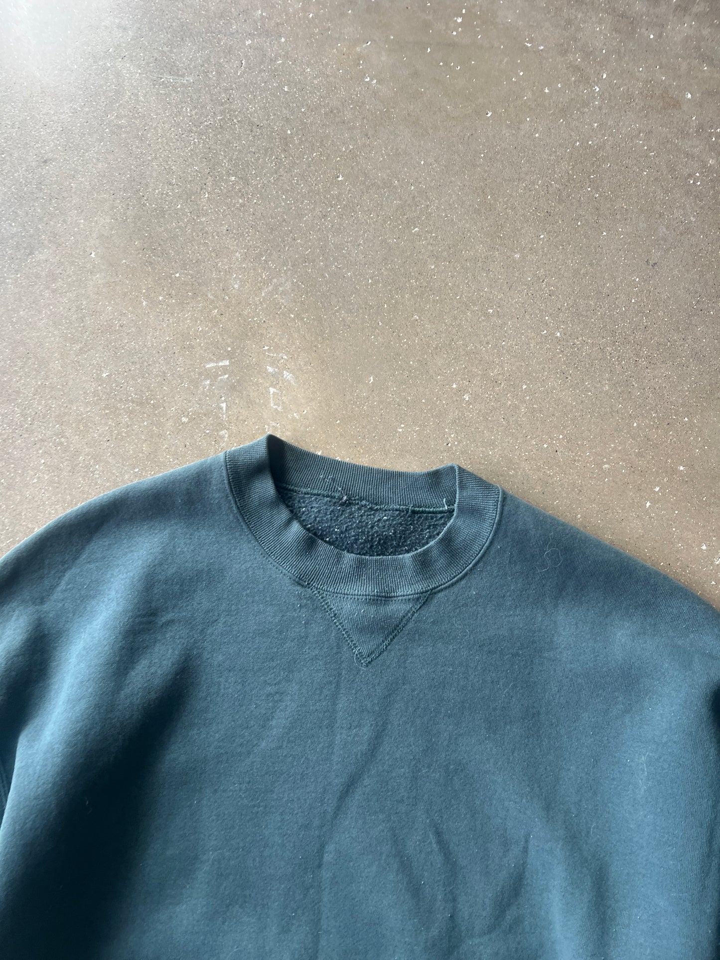 Vintage Aqua Blue Russell Athletic Crew - L