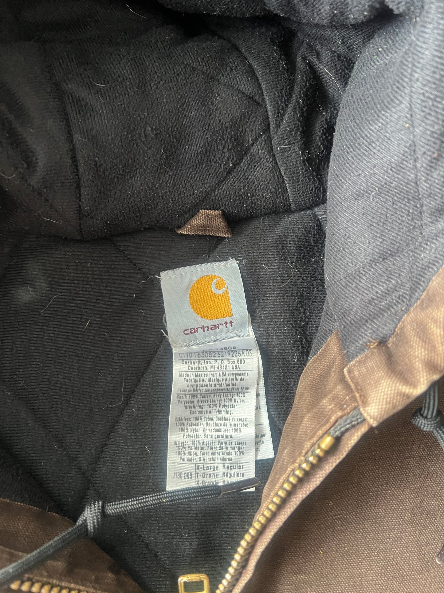 Vintage Mocha Brown Carhartt Jacket - XL