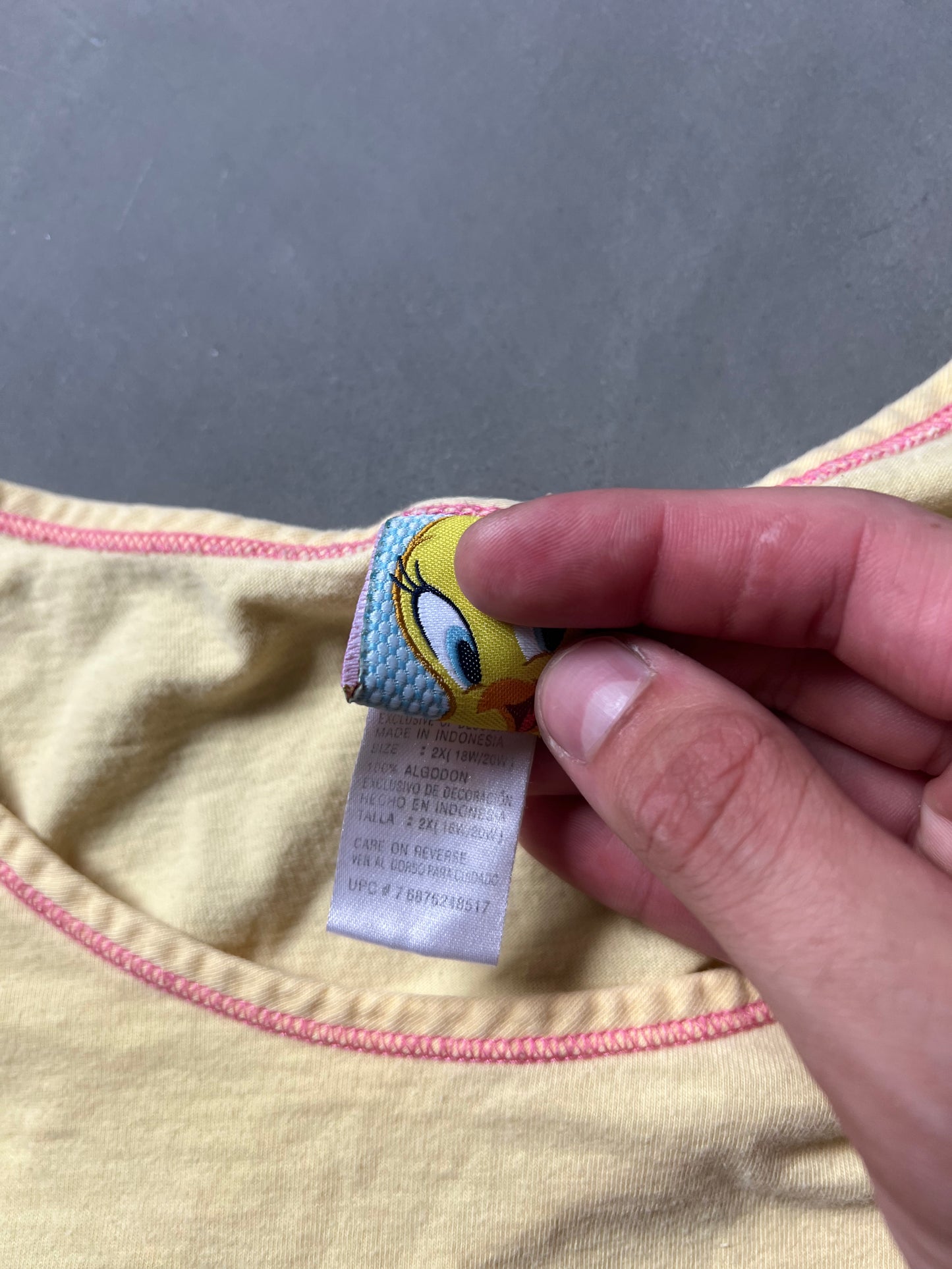 Vintage Yellow Tweetie Bird Shirt - XXL