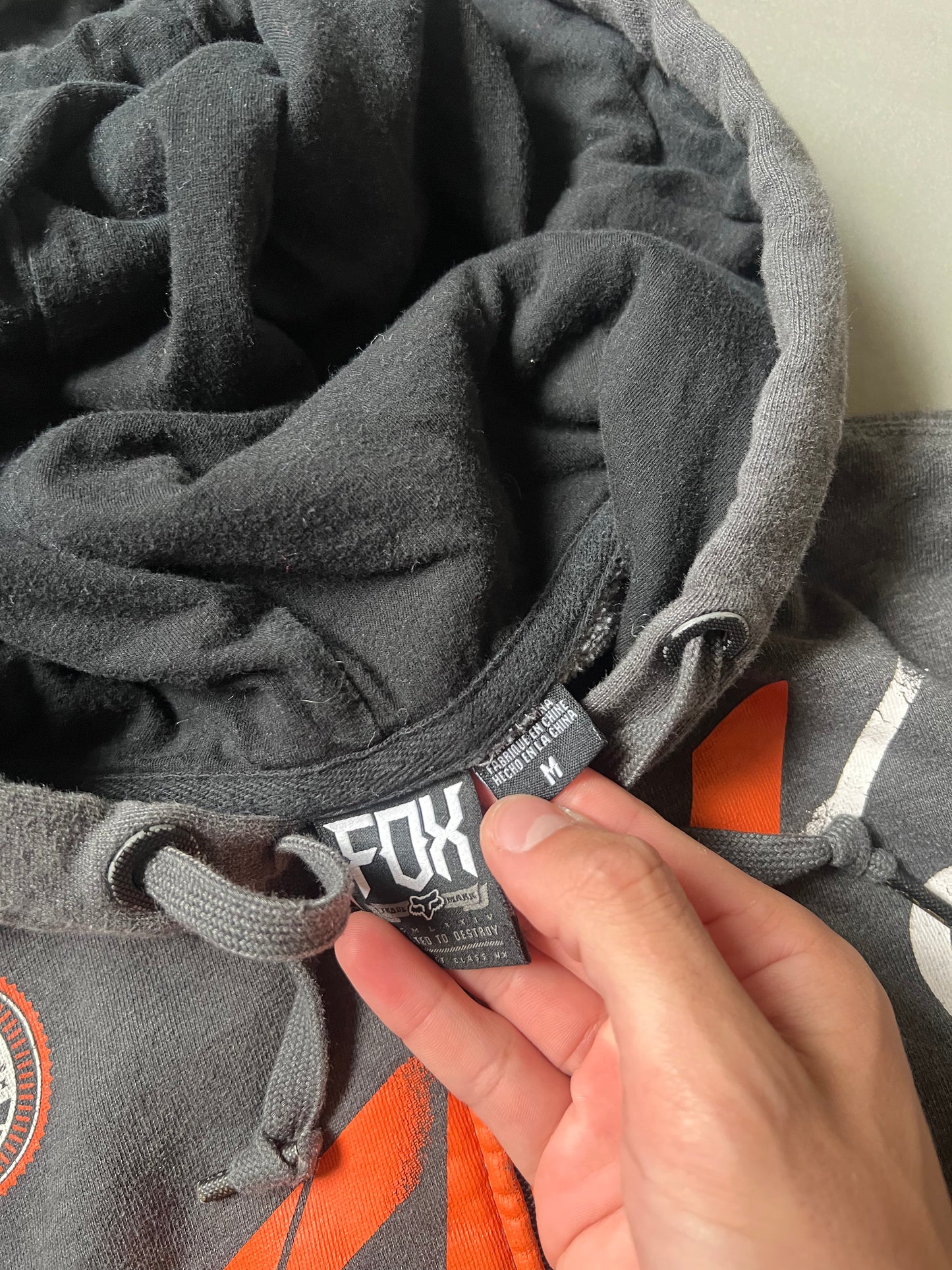 Vintage Fox Racing Zip Up Hoodie - M