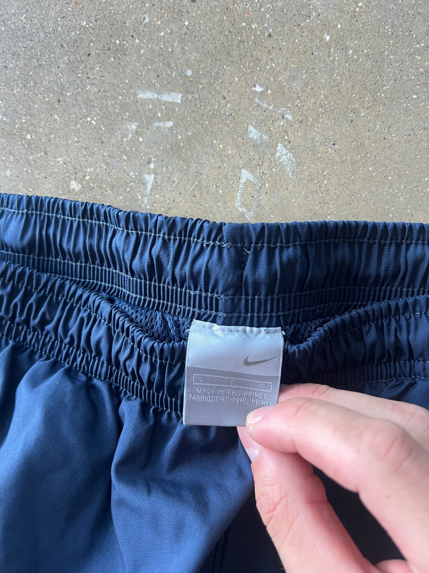 Vintage Navy Blue Nike Track Pants - L