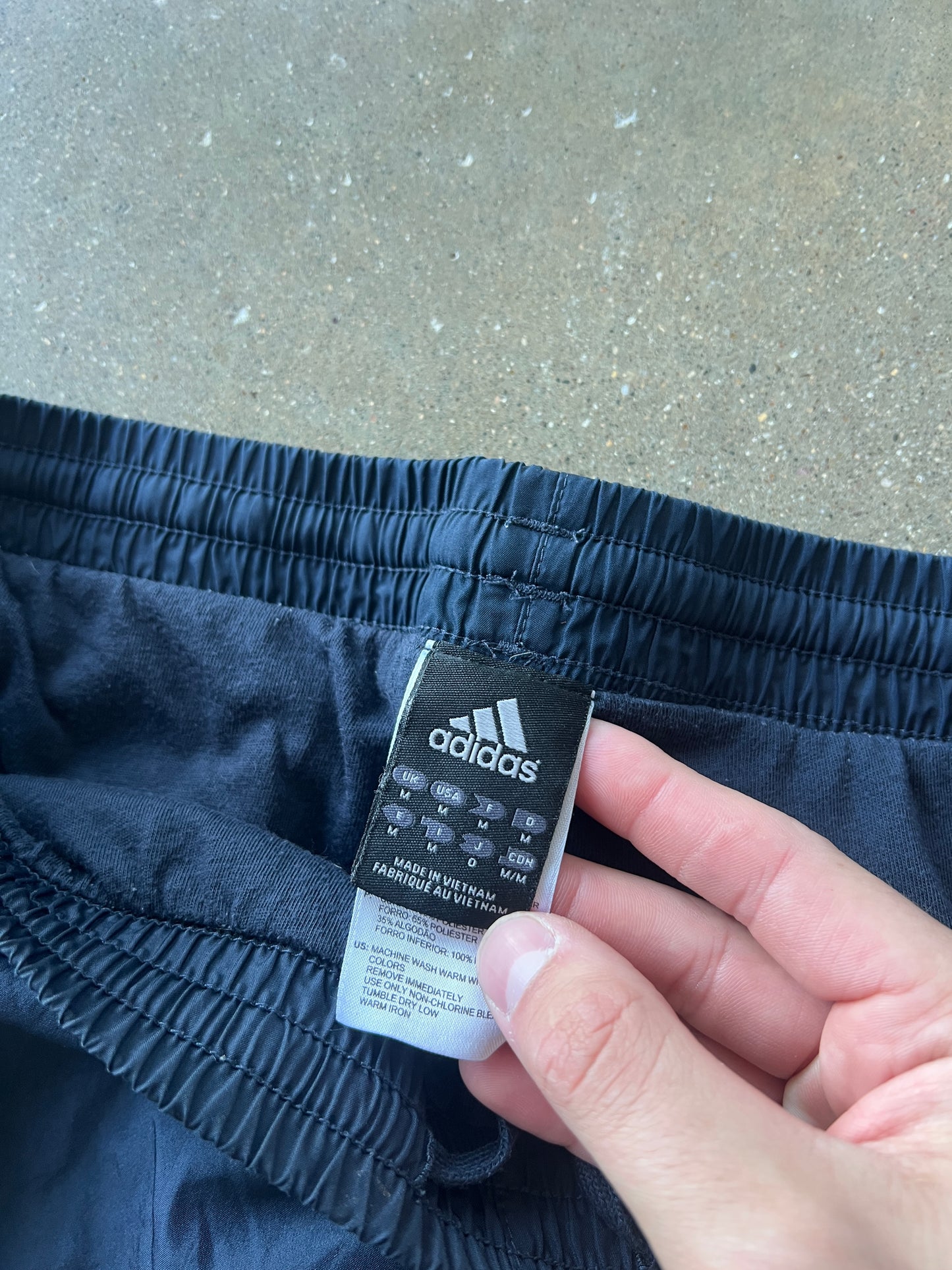 Vintage Black Adidas Track Pants - M