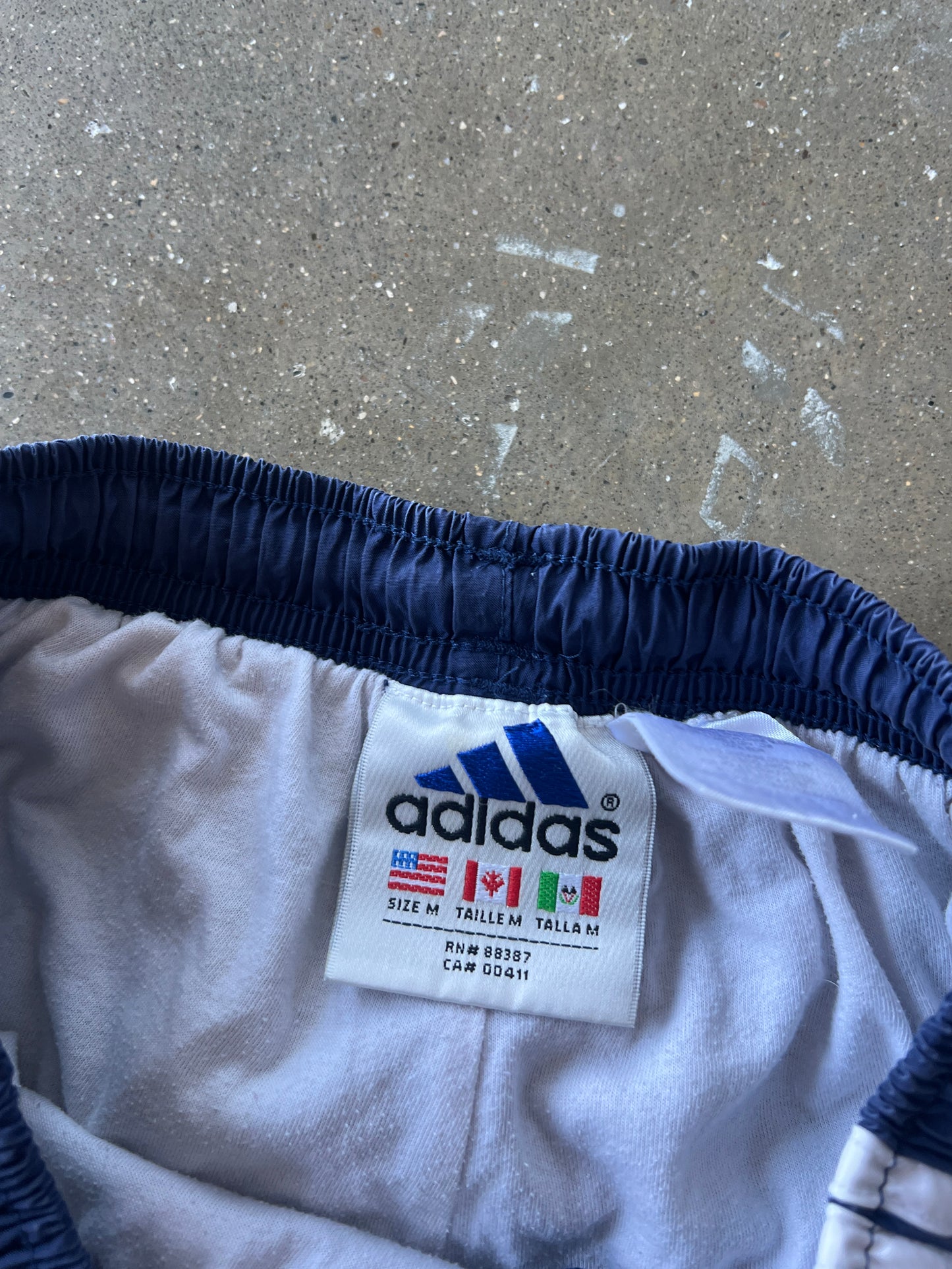 Vintage Sky Blue Adidas Track Pants - L