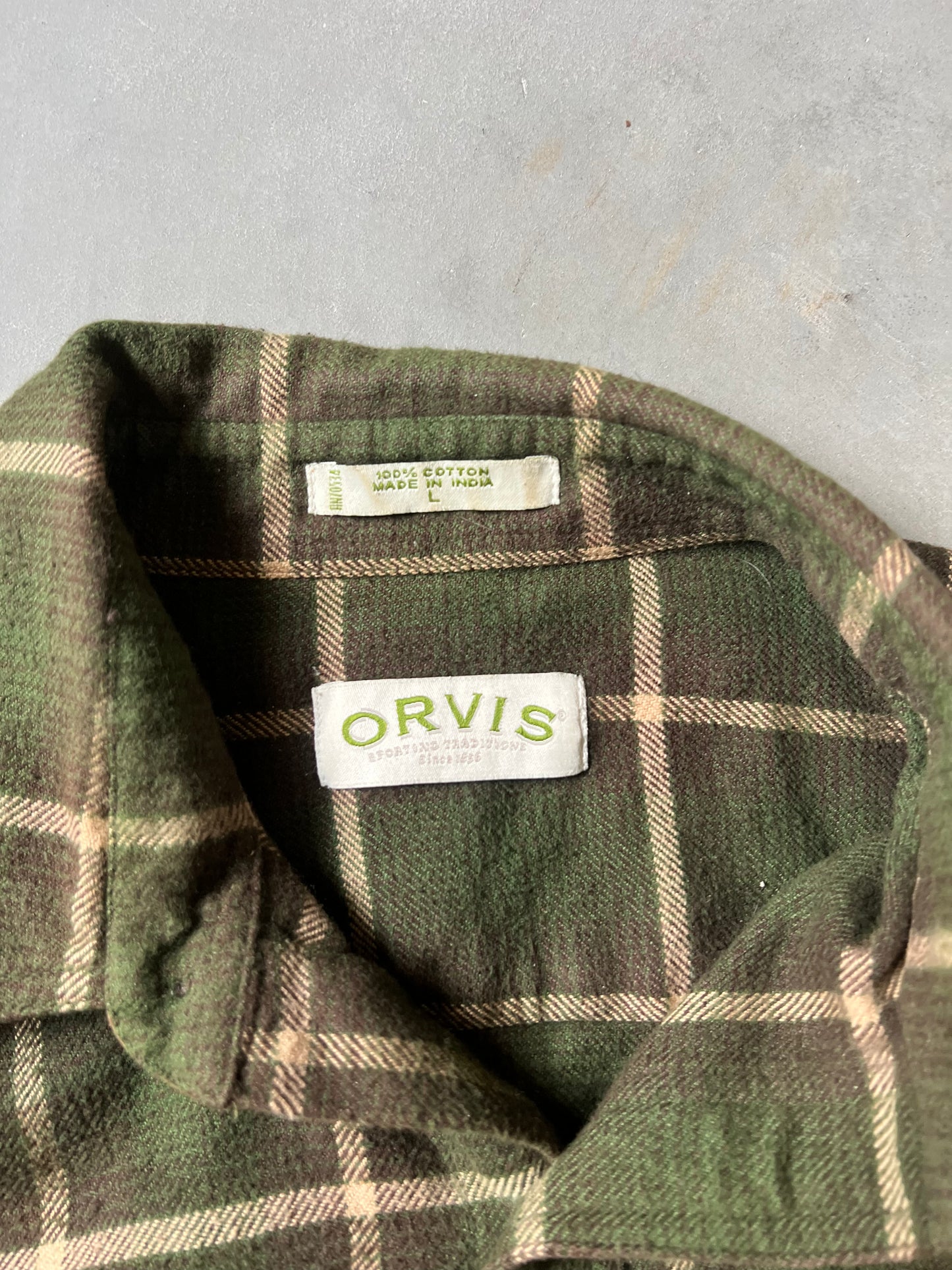 Vintage Green Orvis Button Up Shirt - L