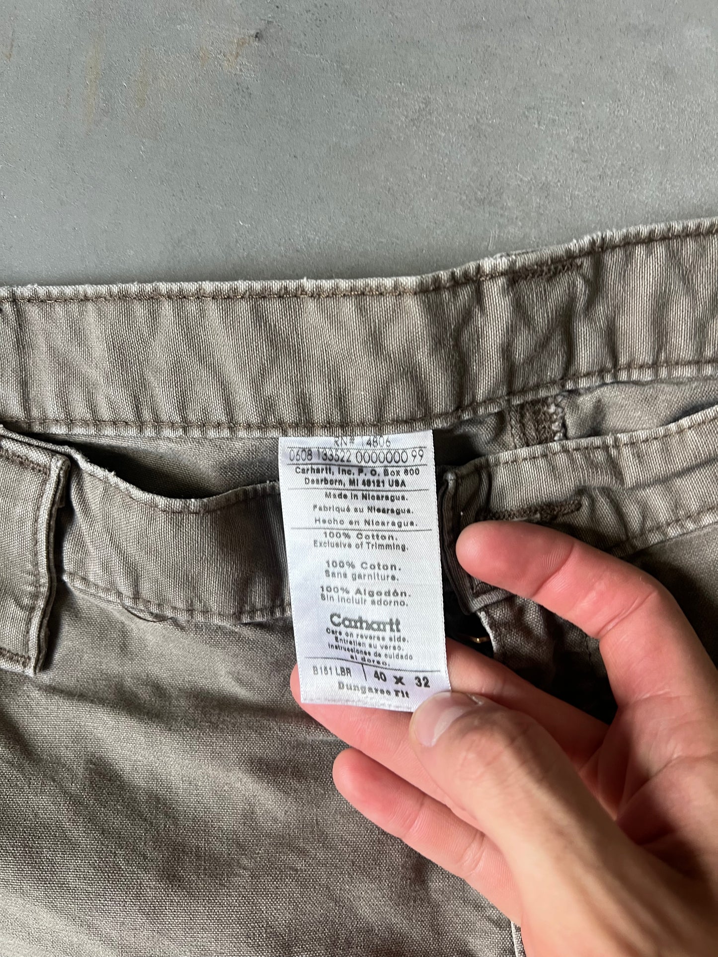 Vintage Brown Carhartt Baggy Fit Pants - 40