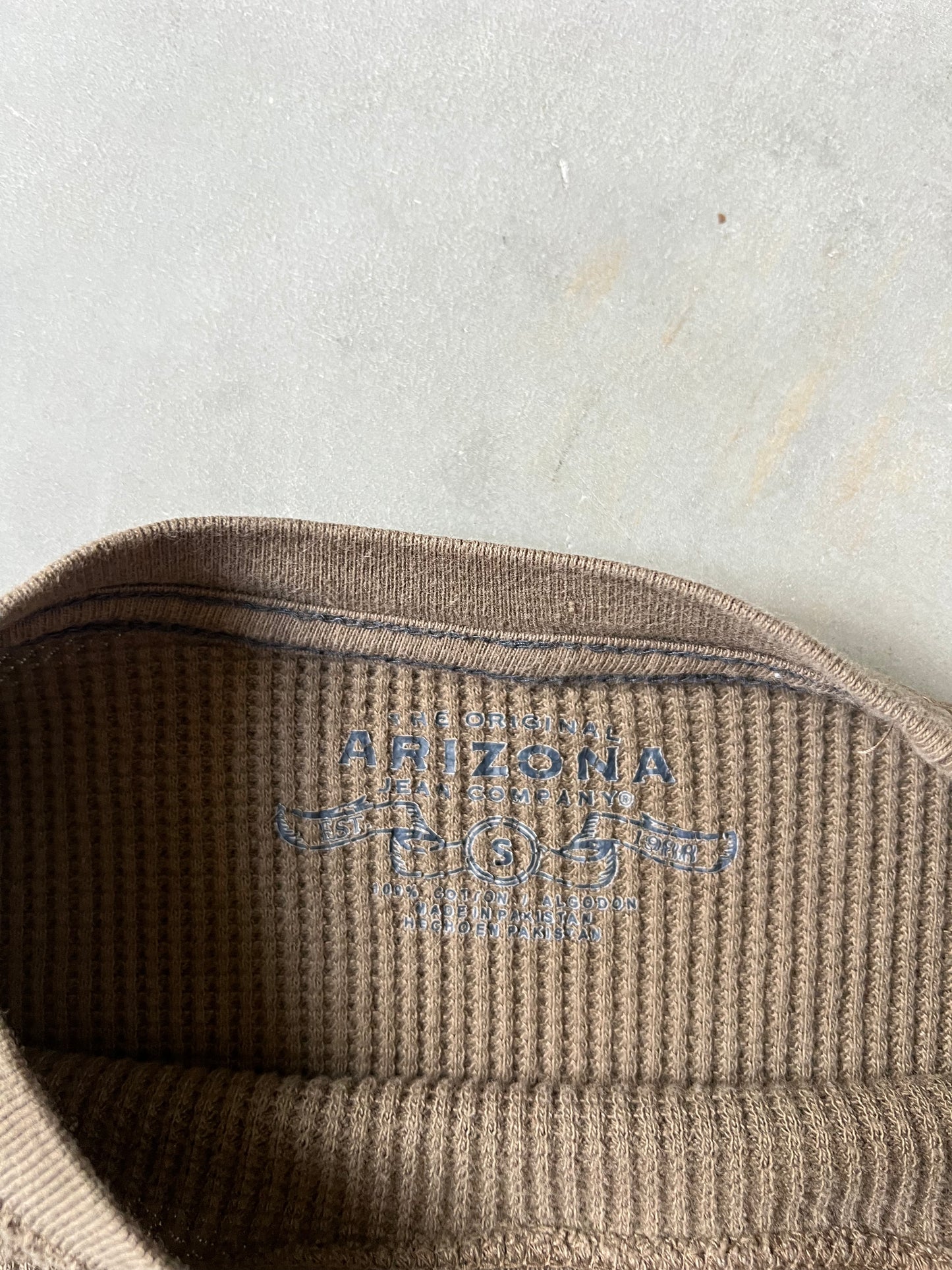 Vintage Brown Arizona Thermal Shirt - S