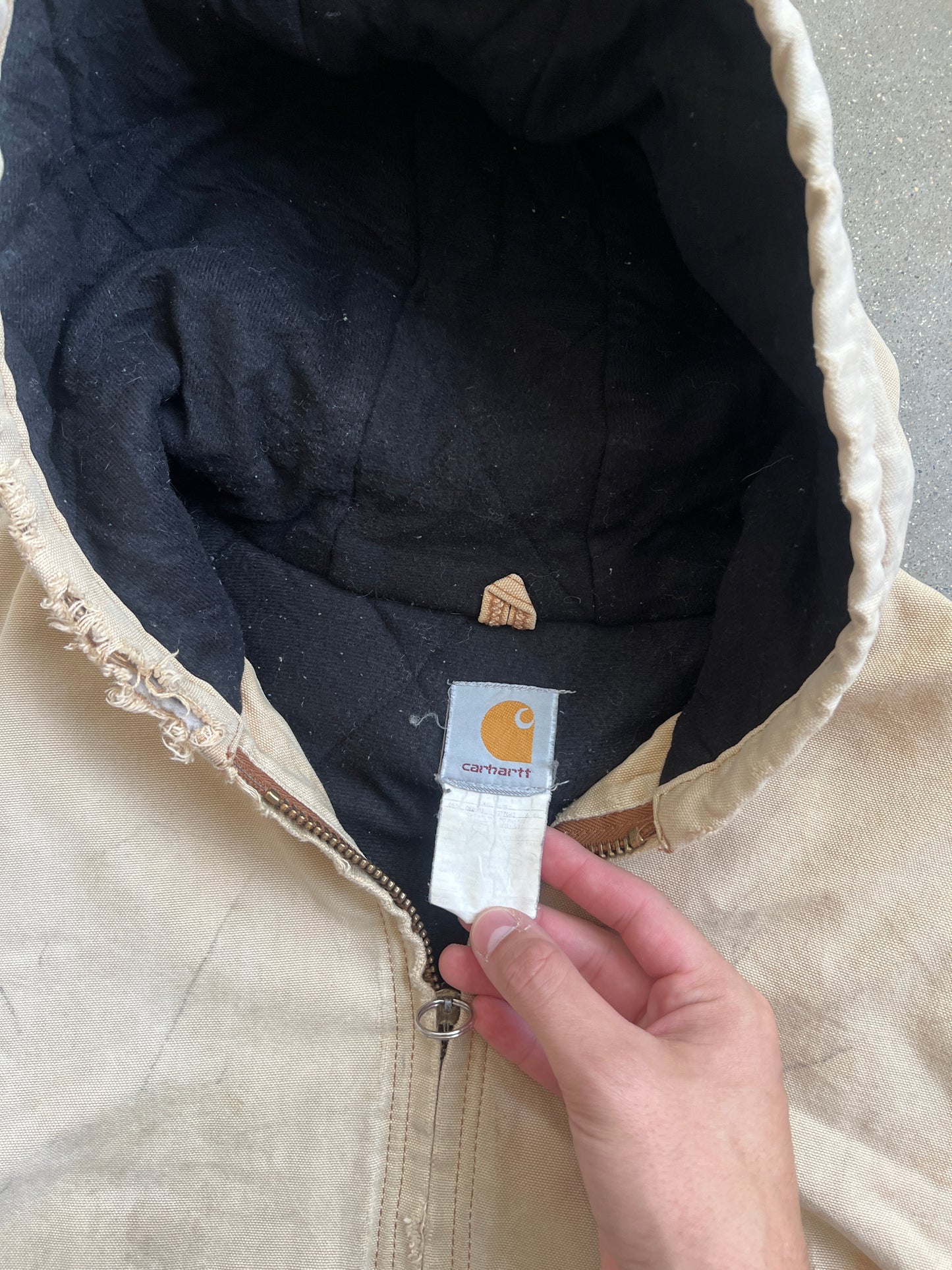 Vintage Faded Tan Carhartt Jacket - XL