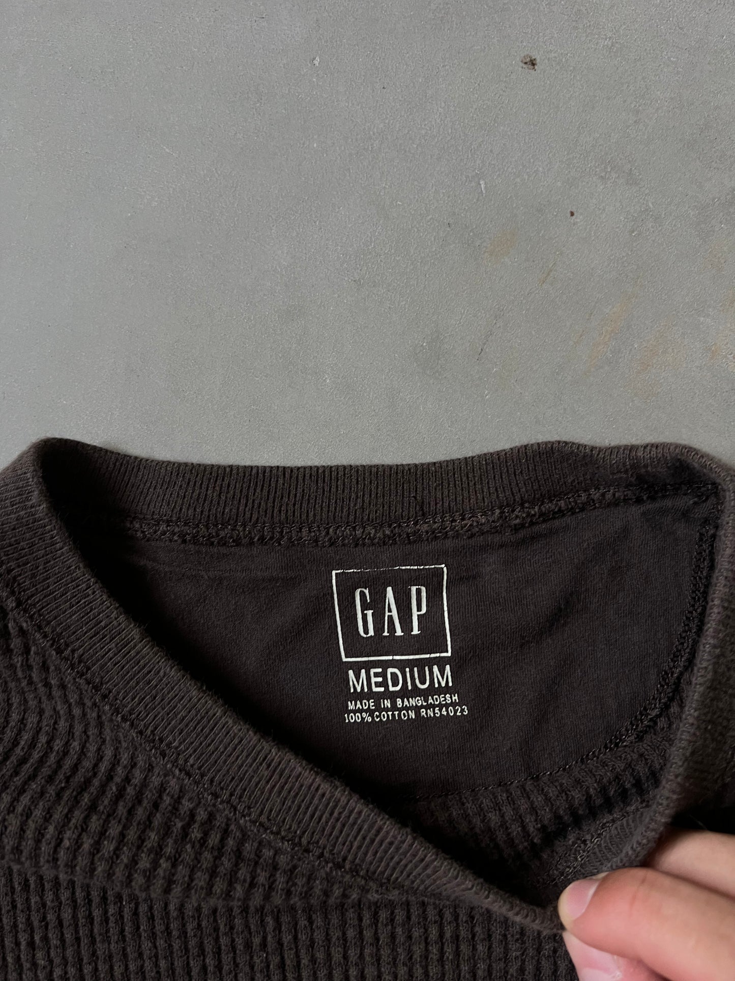 Vintage Brown Gap Longsleeve Thermal - M