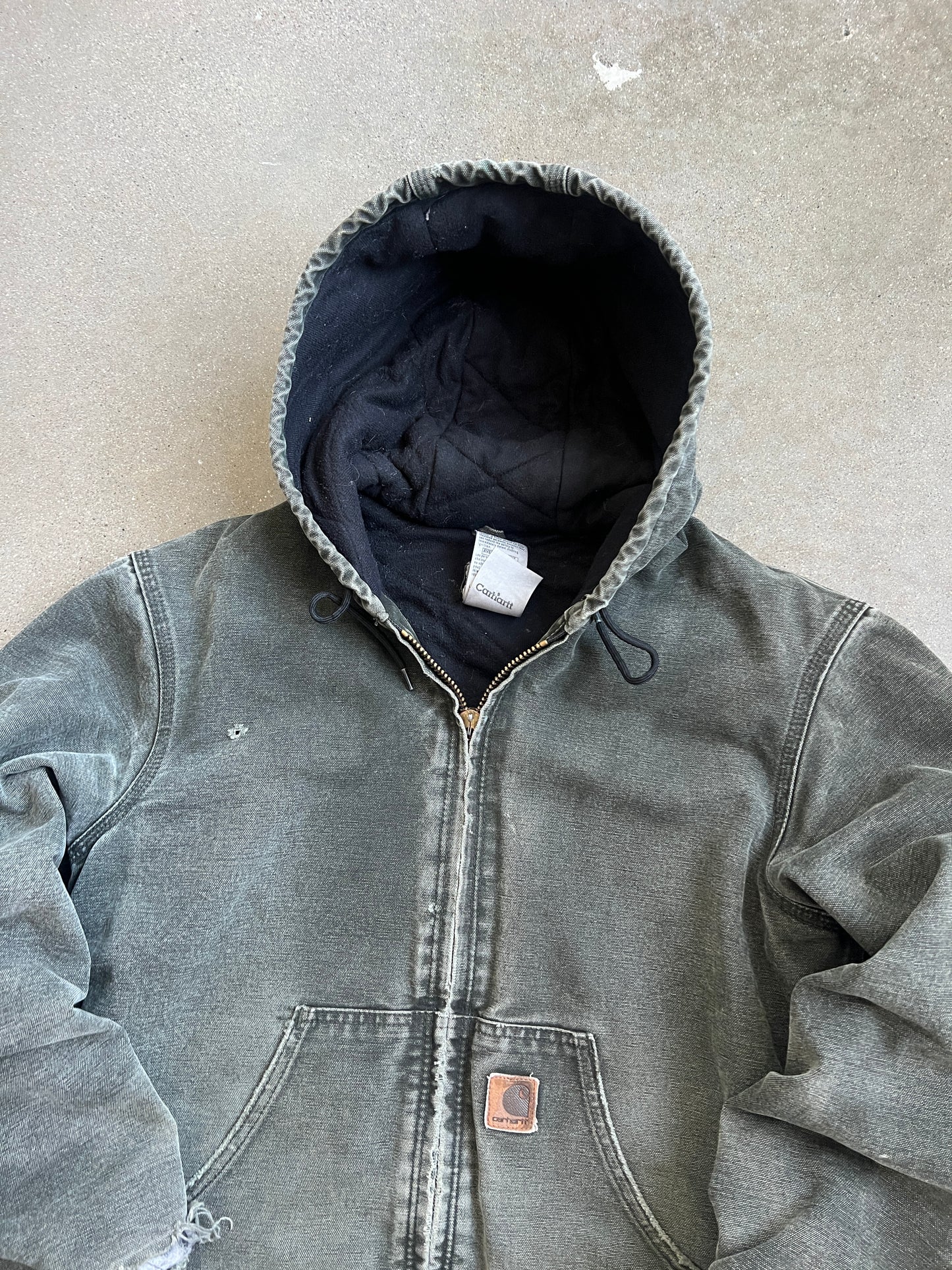 Vintage Moss Green Carhartt Jacket - S