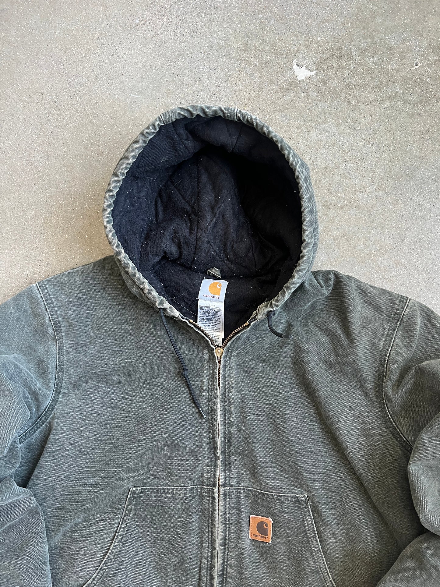 Vintage Faded Moss Green Carhartt Jacket - L