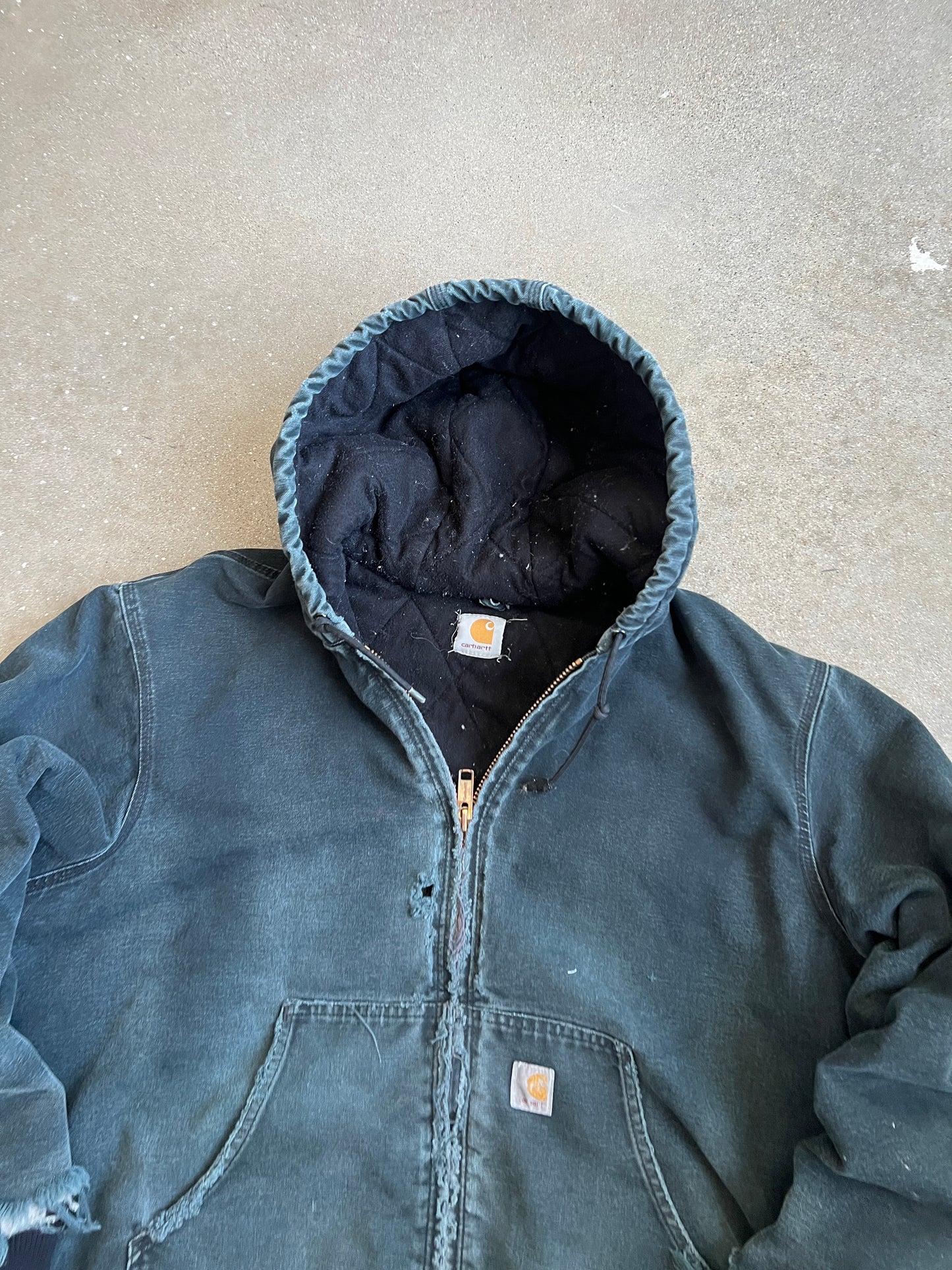 Vintage Faded Black Carhartt Jacket - XL